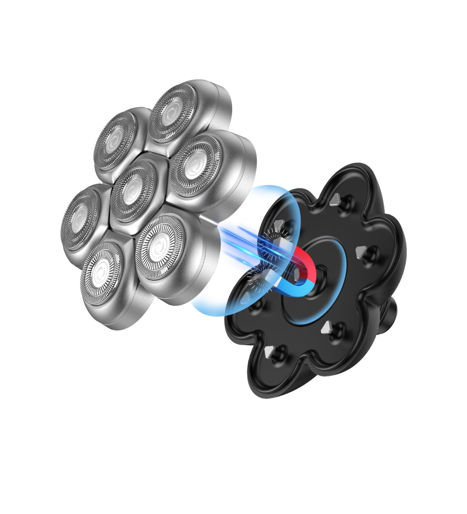 Bald Head Shaver for Men - Kibiy LED Electric Shaver | Magnetic Head | International Shipping Available - Buy Online on GoSupps.com