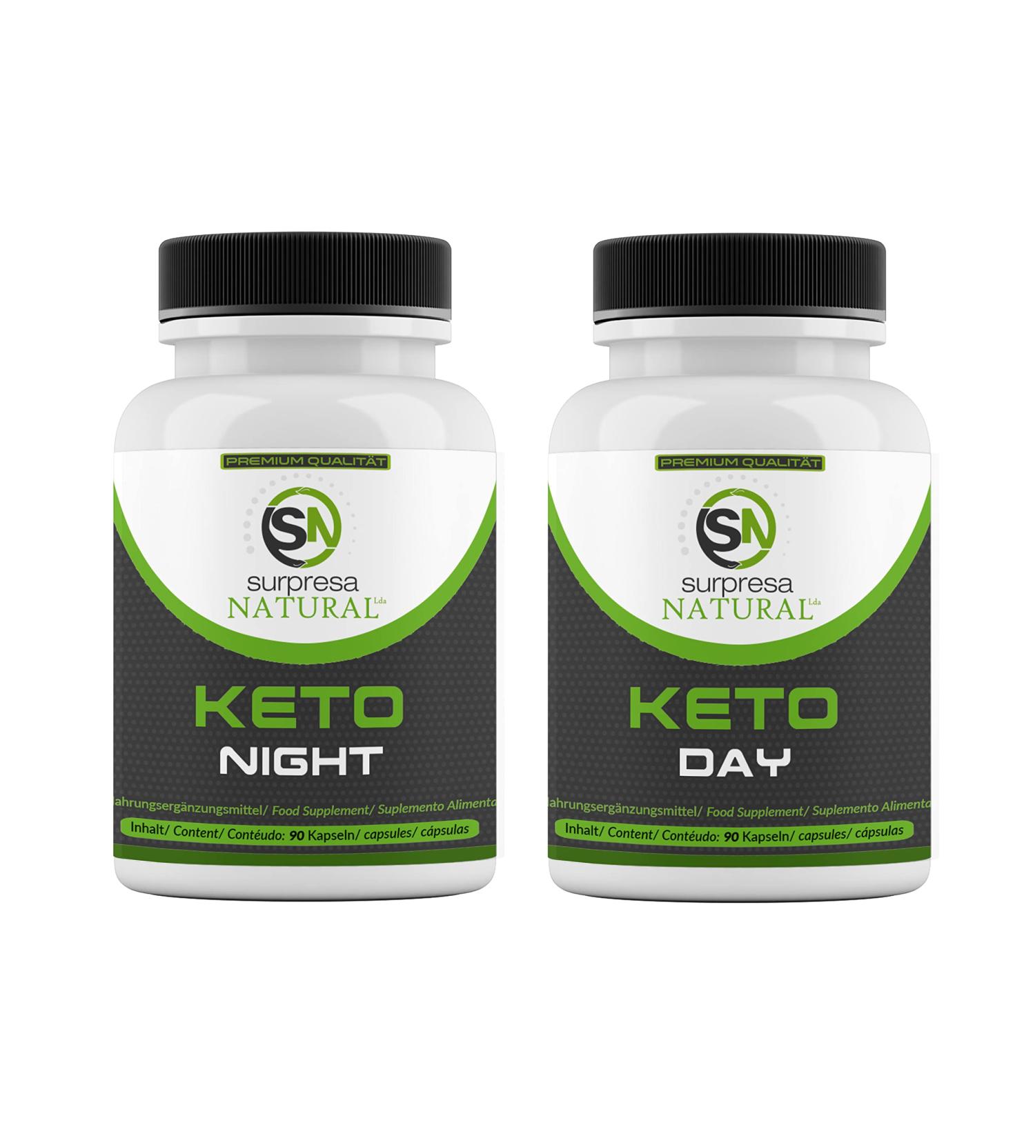 Keto Day & Night Metabolism Value Pack - 180 Capsules with Magnesium Vitamin B6 Green Tea Extract L-Carnitine & L-Tyrosine for 1 Month Supply - Best for Weight Loss & Energy Boost - Buy Online on GoSupps.com