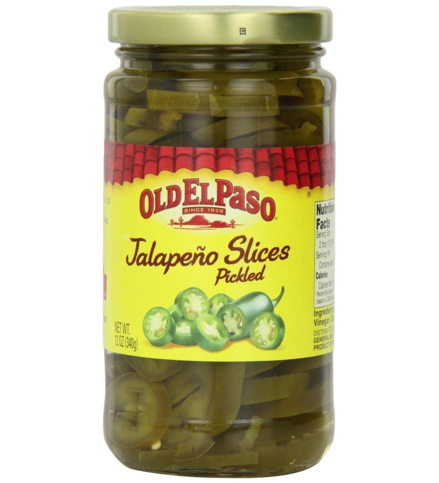 Old El Paso Pickled Hot Jalapeno Slices, 12-ounce (Pack of 2)