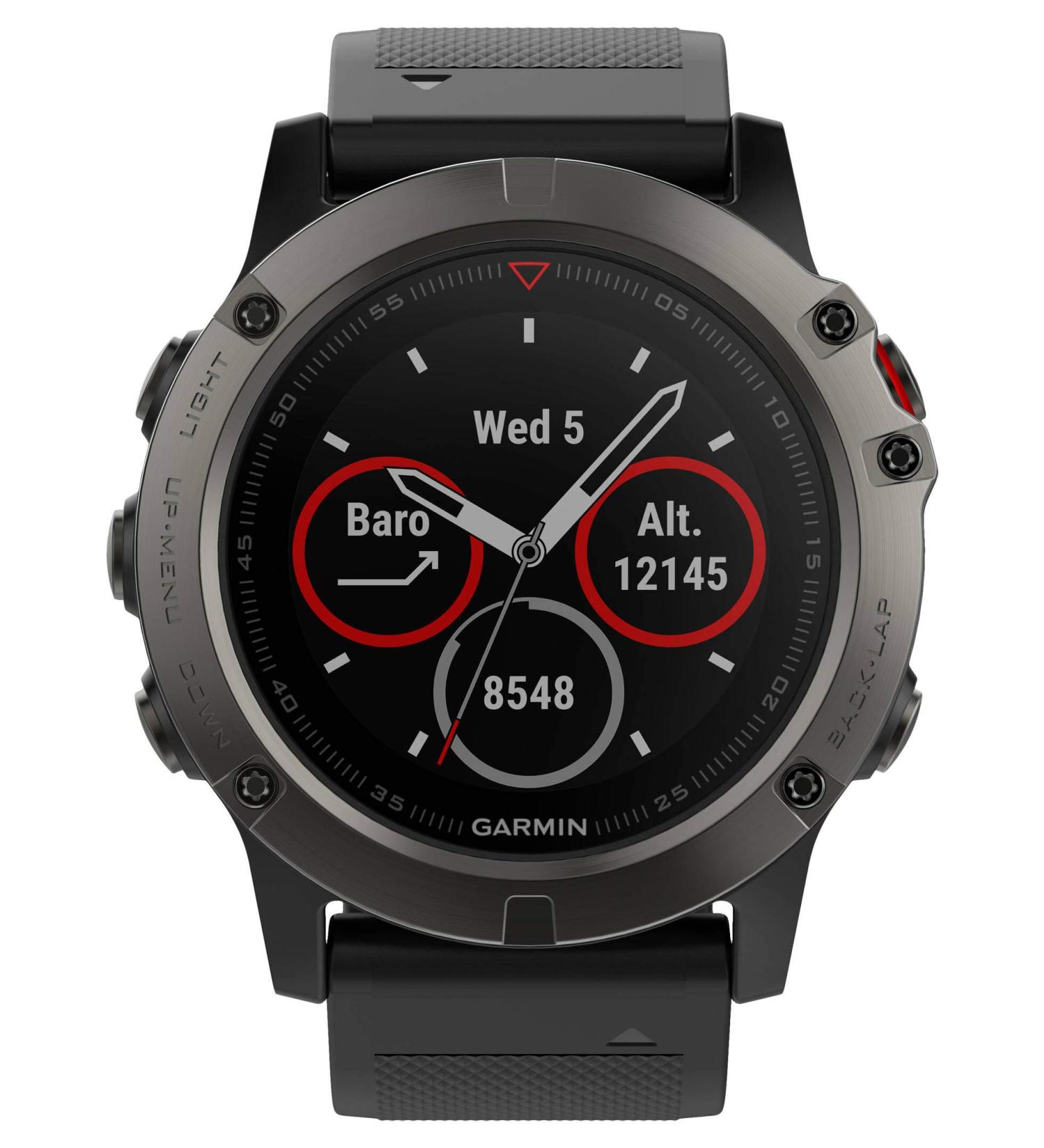 Buy Garmin Fenix 5X Black - Premium GPS Smartwatch | Global Shipping Available - Buy Online on GoSupps.com
