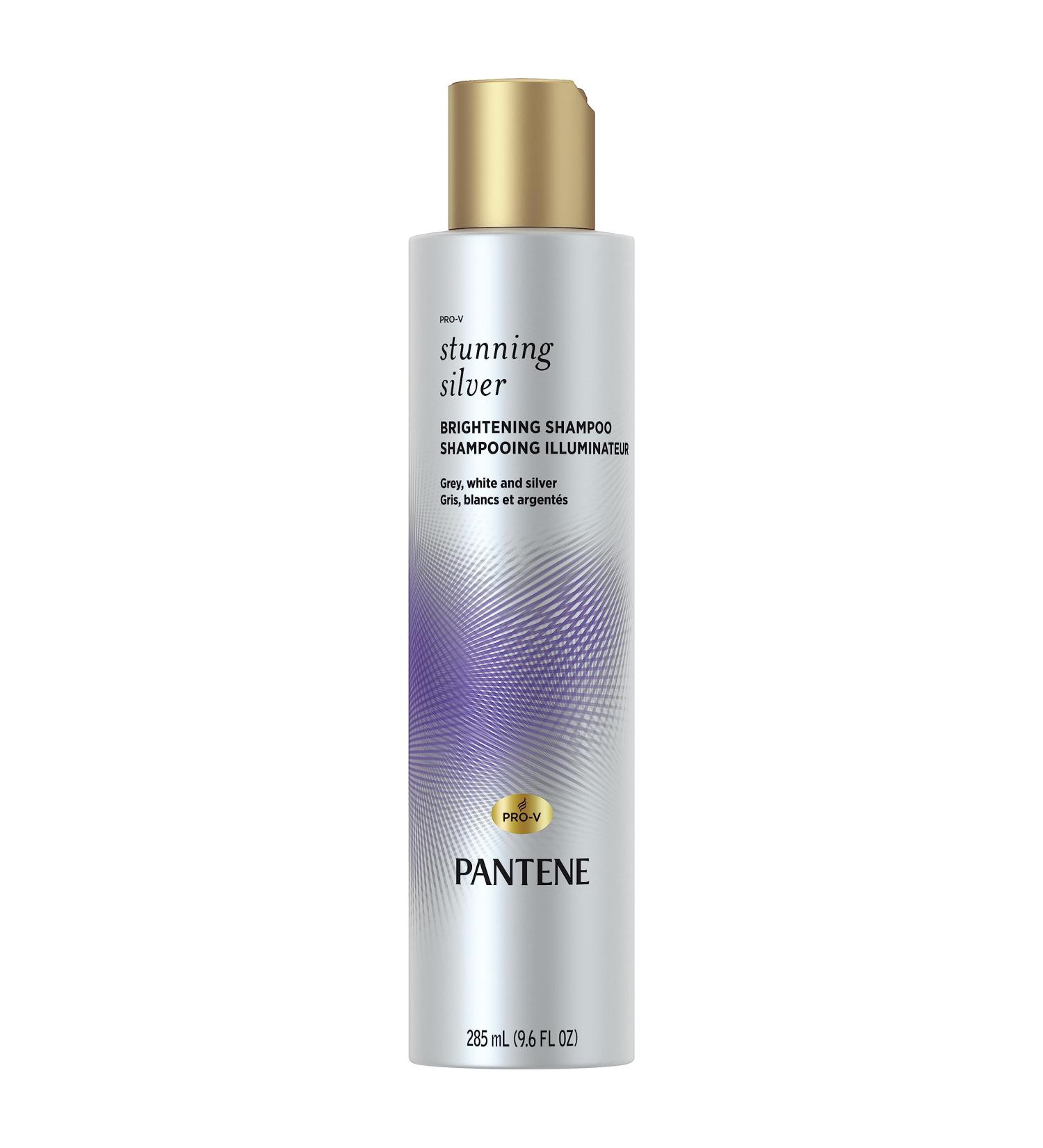 Pantene Stunning Silver Brightening Purple Shampoo for Dyed Gray and Silver Hair Paraben Free 285 mL - Buy Online on GoSupps.com