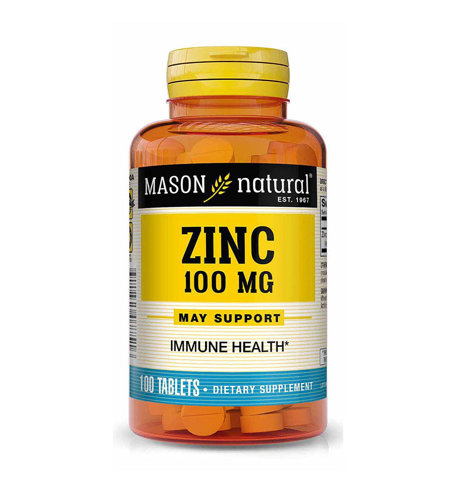 Zinc 100mg 100 Tablets - Boost Immune System & Support Overall Health - Buy Online on GoSupps.com