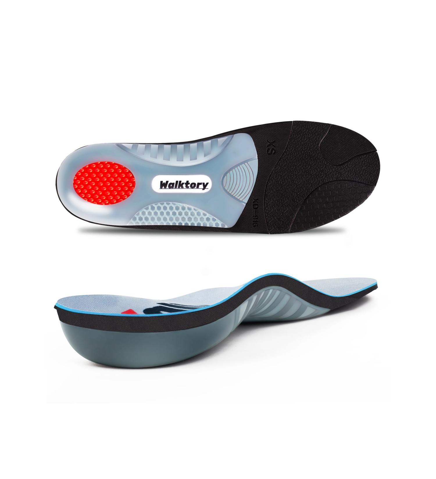 Heavy Duty Arch Support Insoles for Plantar Fasciitis - Shock Absorbing Gel Orthotics for Flat Feet & Heel Pain | Men s 8-8.5 & Women s 10-10.5 - International Shipping Available - Buy Online on GoSupps.com