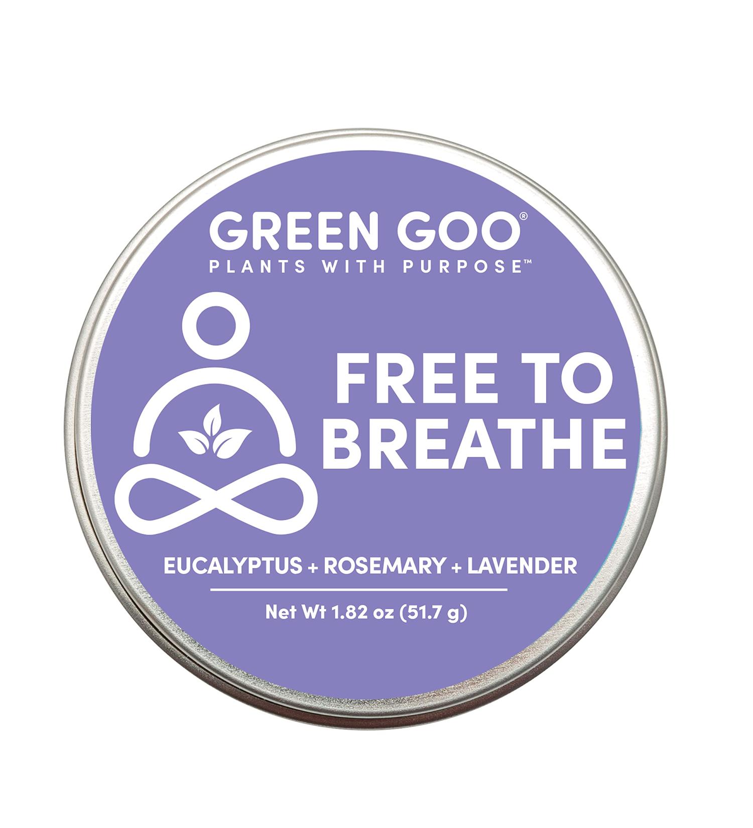Green Goo Natural Skin Care Free to Breathe Chest Rub 2oz Tin Pack of 2 - Buy Online on GoSupps.com