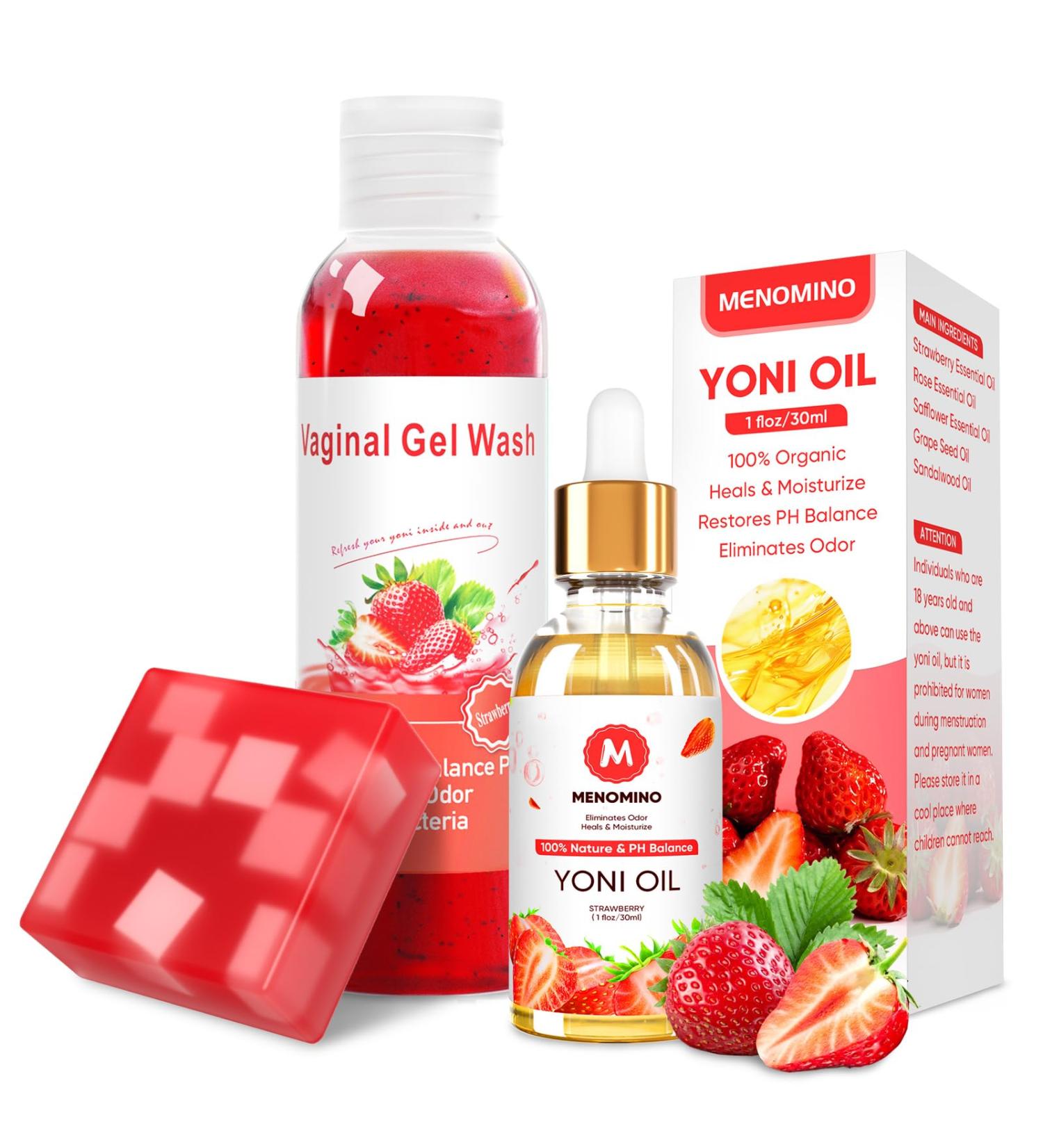 Organic Feminine Wash & Yoni Soap Bar | pH Balanced Yoni Oil for Women | Moisturizing Intimate Care & Odor Removal - Buy Online on GoSupps.com