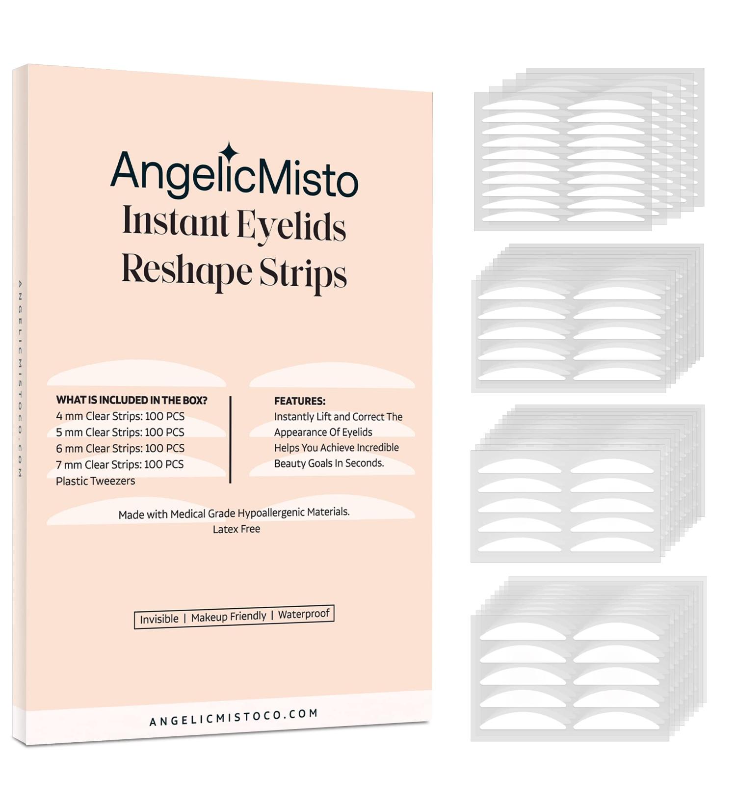 Invisible Eyelid Lifter Strips 400Pcs - Premium Self-Adhesive Eye Lid Tape for Hooded Eyes - Includes Fork Rods and Tweezers - Buy Online on GoSupps.com