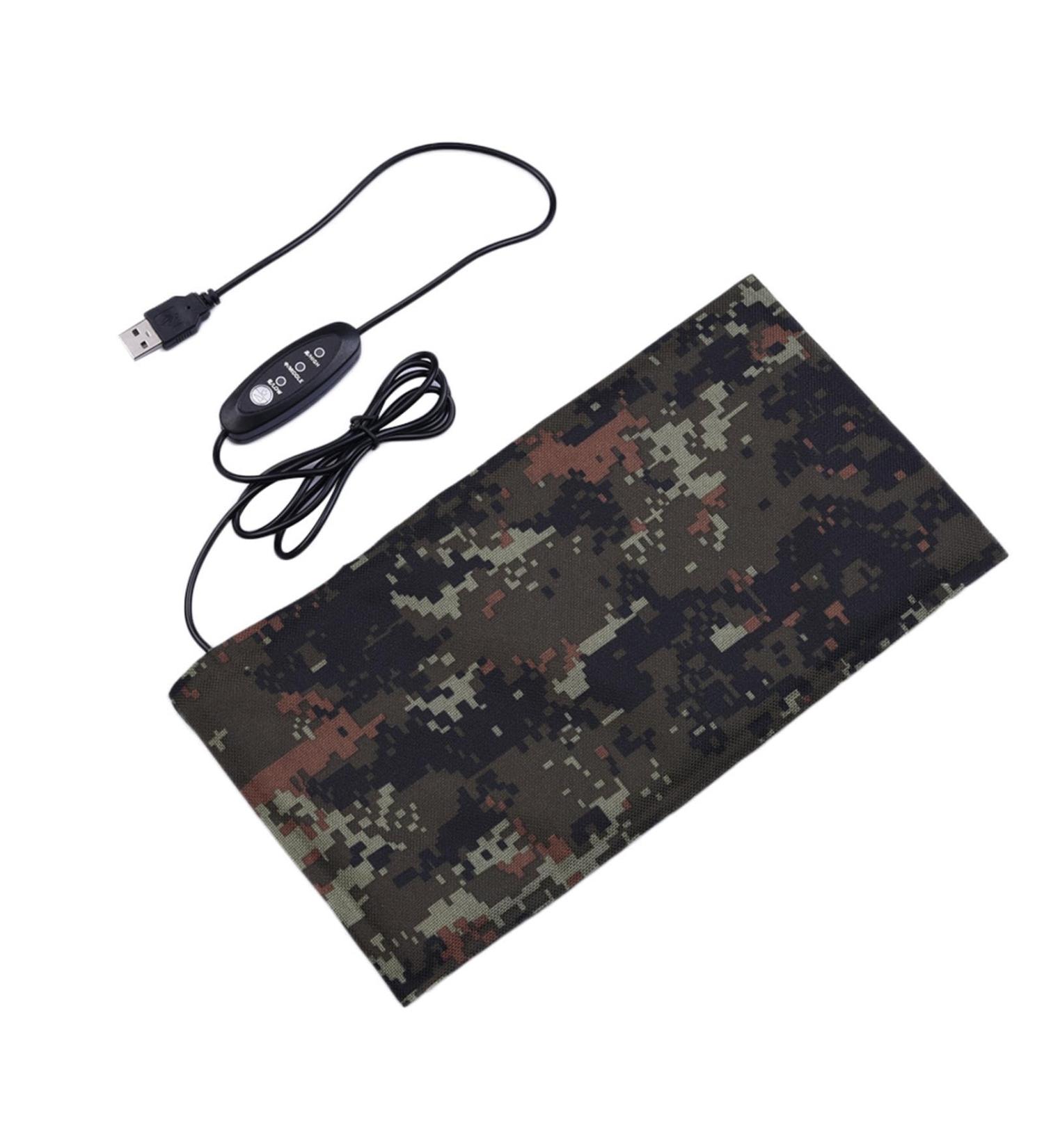 SOULAGRY Reptile Heating Pad - Heating Pad for Reptile Tank - Warming Mat for Reptile Lizards Snakes Spiders and Hamsters Use 5V 2A Mobile Power Supply There is a Switch to Adjust the Temperature M