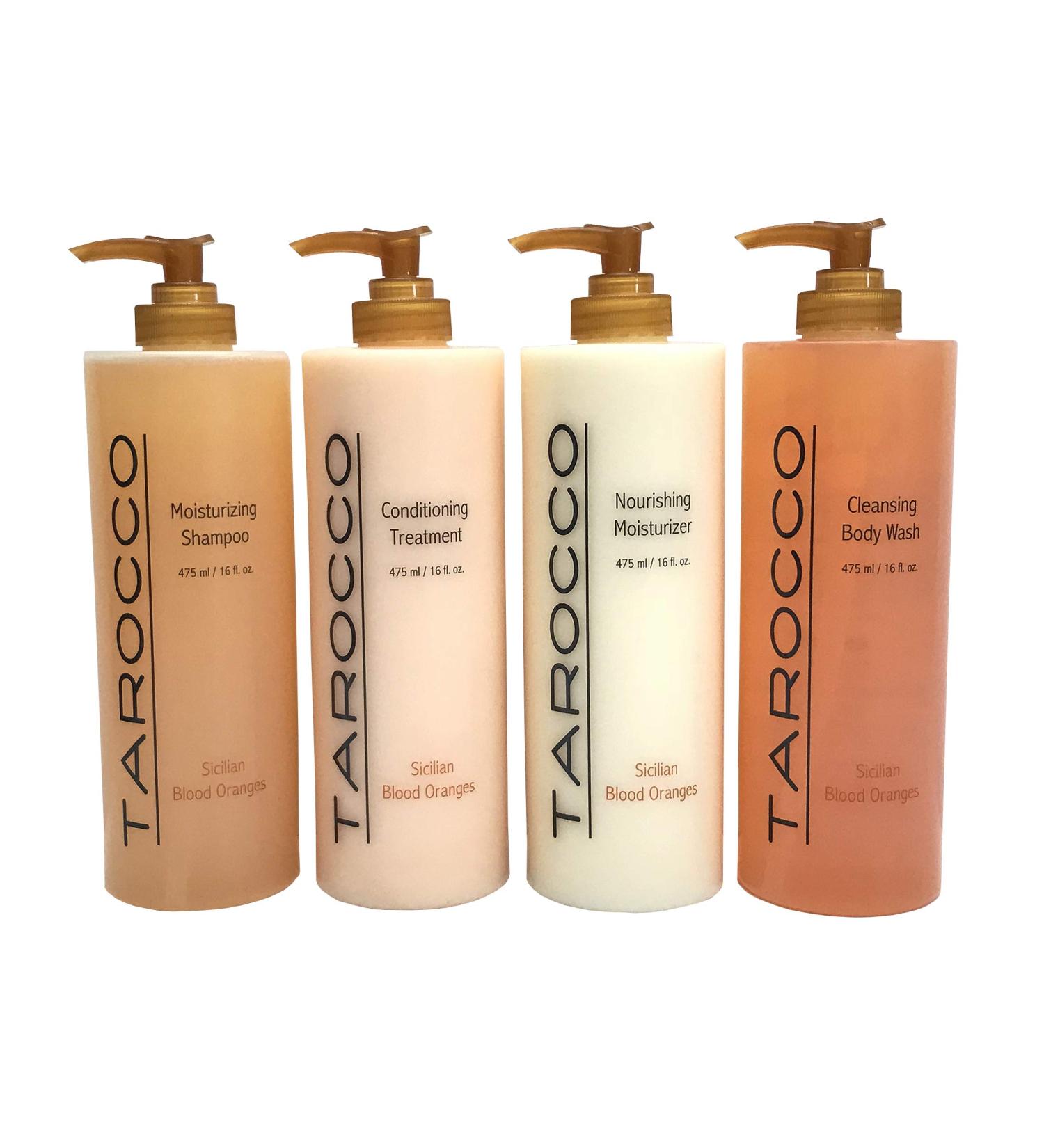 Baronessa Cali's Tarocco 4 packs - 16 oz Shampoo Conditioner Moisturizer Wash