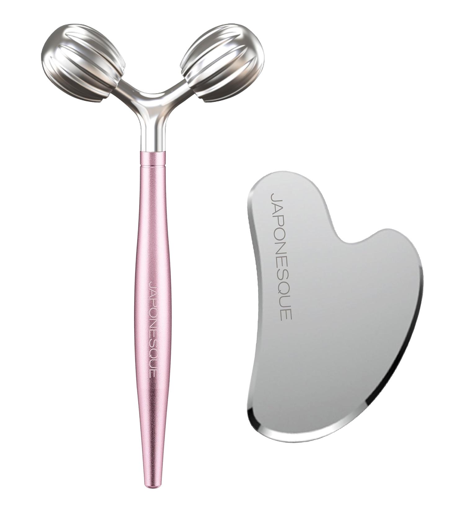 JAPONESQUE SKINTherapy V Roller - Lymphatic Drainage Facial Tool for Massage & Skincare Absorption - Buy Online on GoSupps.com