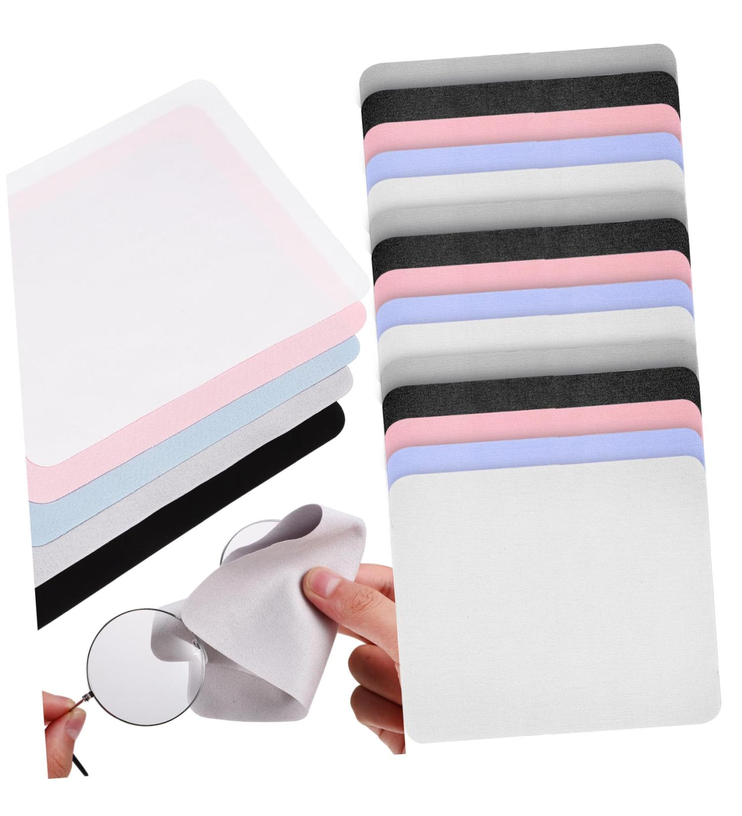 FOMIYES 20pcs Deerskin Lens Cleaning Cloths | 15x18cm Suede Eye Glass & Laptop Cleaners | Bulk Brillenputztuch for Perfect Vision - Buy Online on GoSupps.com