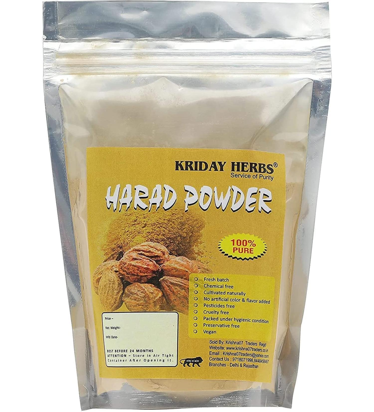 PUB PUB Swiftt Pure & 100% Natural Harad Powder Kadukkai/Haritaki/Terminalia Chebula Powder (1kg)
