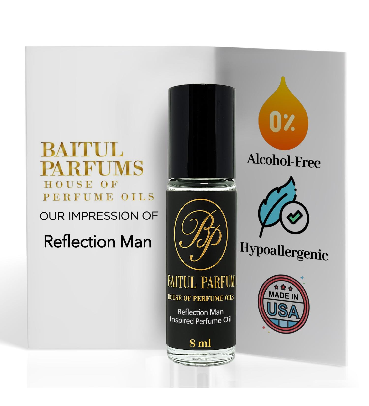 ASMARKET Comparable to Reflection Man Alcohol-Free Perfume Oil 8ml Travel Size Roll-On Glass Bottle Long Lasting Fragrance 98% True-to-Scent Clean Scent Perfume Main Accords - Musk Fresh Spicy - Buy Online on GoSupps.com