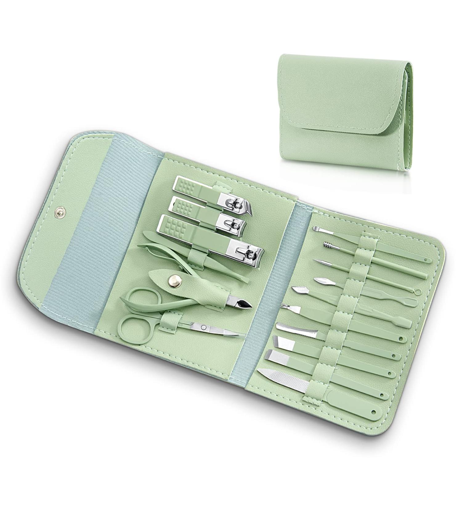16-in-1 CGBE Manicure Set - Professional Pedicure Kit & Nail Clippers | Luxury Christmas Gift - Buy Online on GoSupps.com