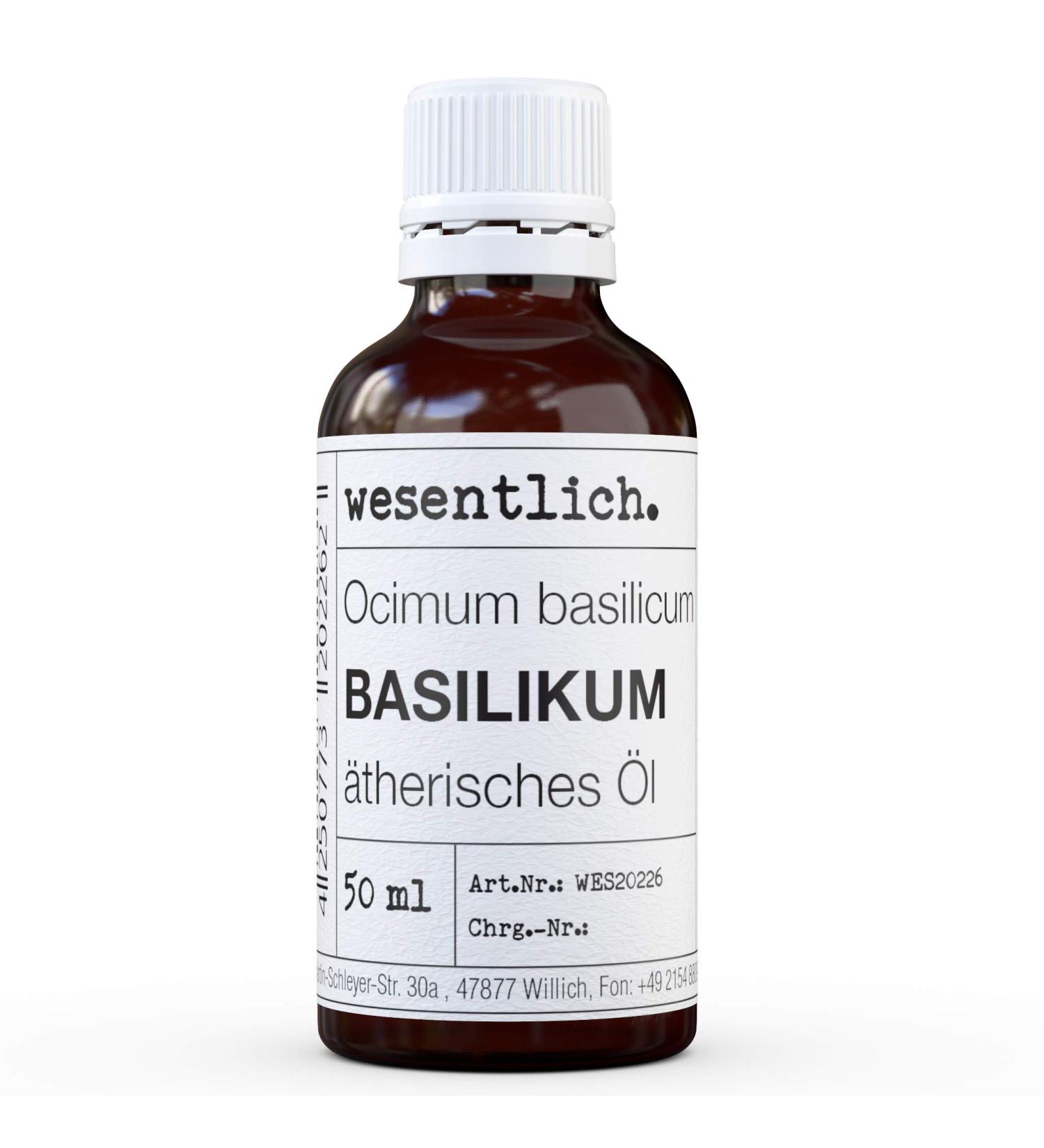 100% Pure Basil Essential Oil - Natural 50ml Bottled Oil for Aromatherapy & Wellness - Buy Online on GoSupps.com