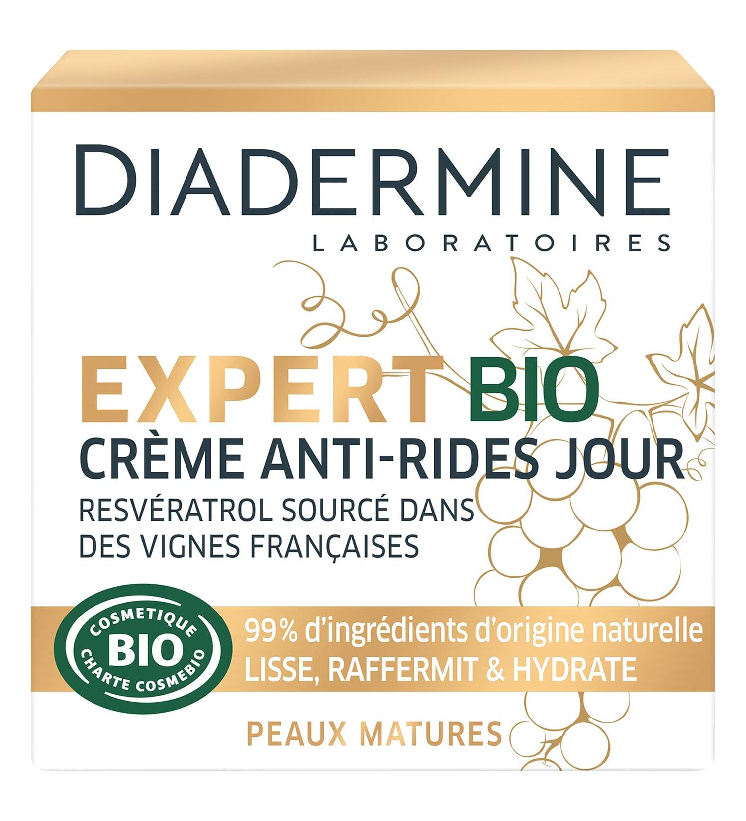 Diadermine Expert Bio Anti-Wrinkle Day Face Cream Resveratrol and Algae Extract 50ml - Buy Online on GoSupps.com