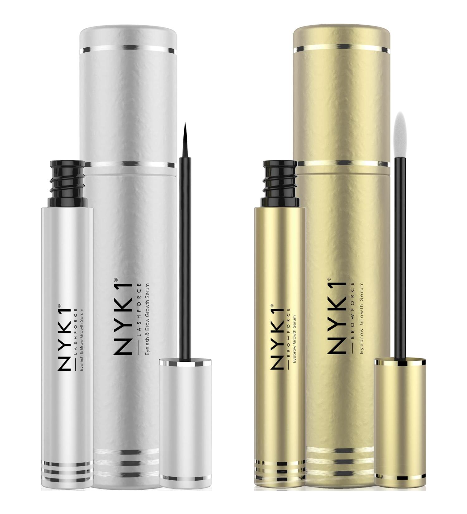 NYK1 LashForce & BrowForce Growth Serum Set (2x 8ml) - Eyelash & Eyebrow Growth Bundle - Buy Online on GoSupps.com
