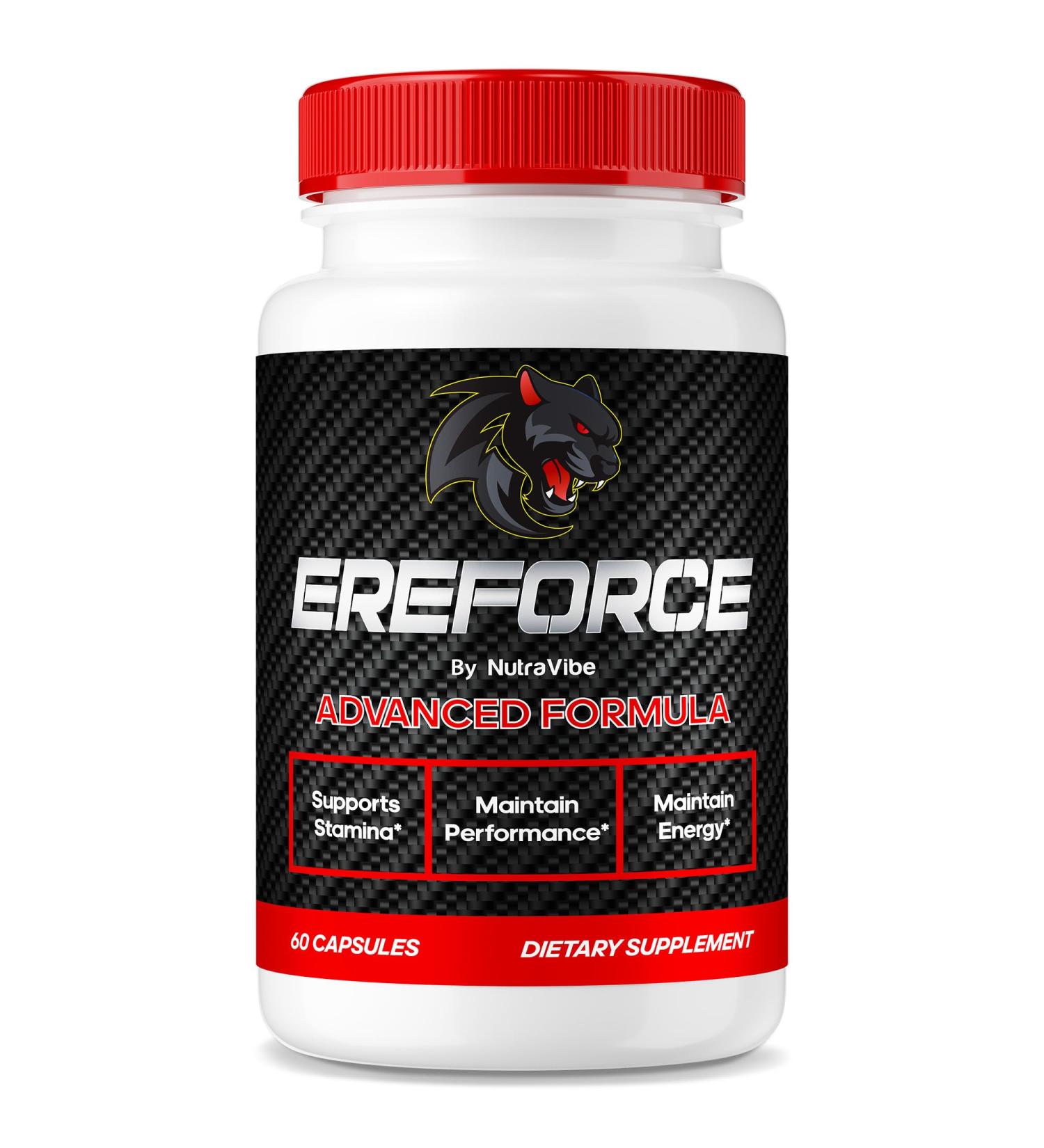 Ereforce Advanced Daily Formula with Premium Ingredients to Help Fuel Energy Support Daily Performance & Active Lifestyle | Just 2 Easy-to-Swallow Pills a Day (60 Capsules) 60 Count (Pack of 1) - Buy Online on GoSupps.com