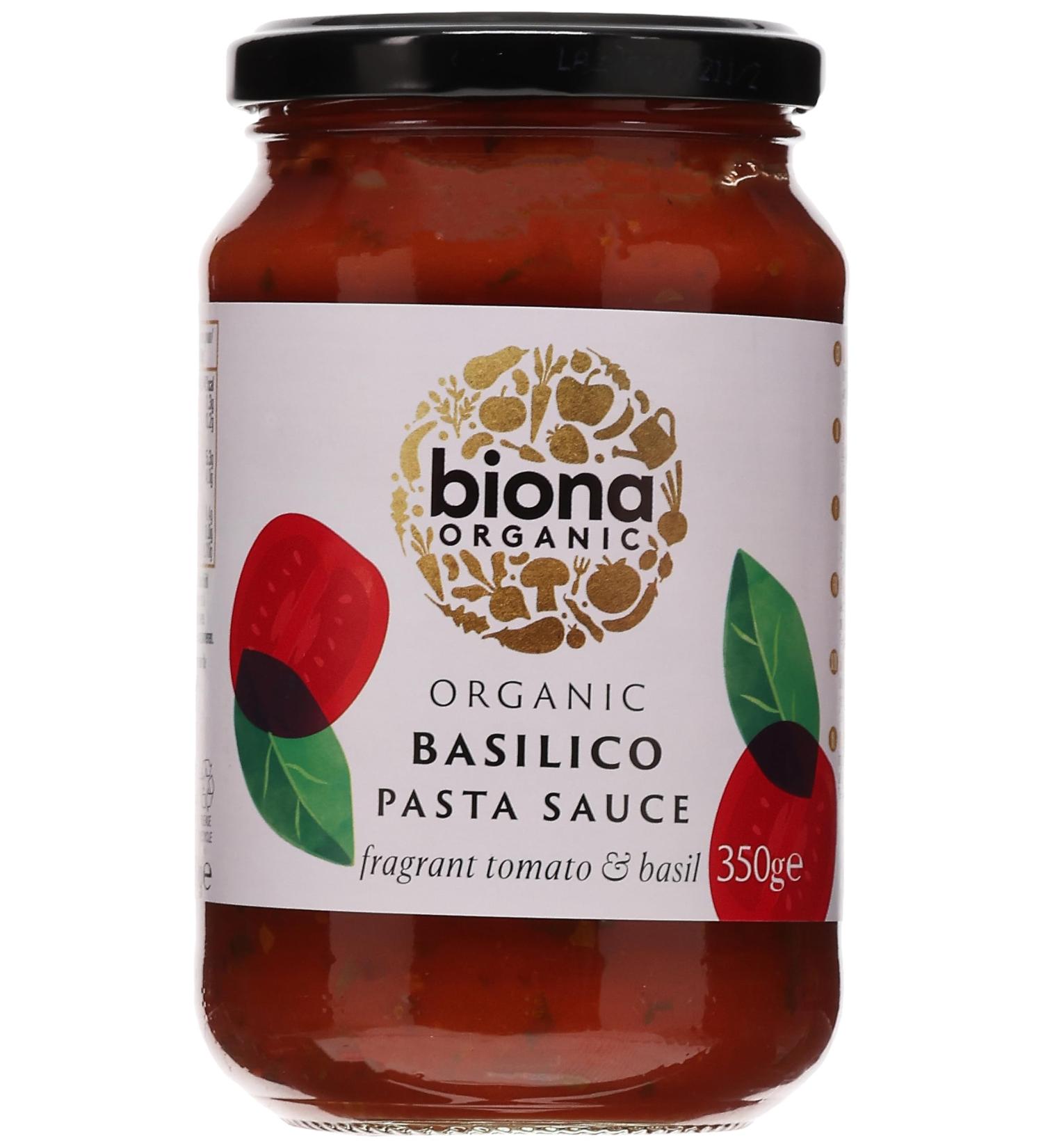 Biona Organic Basilico Pasta Sauce 350g - Buy Online on GoSupps.com