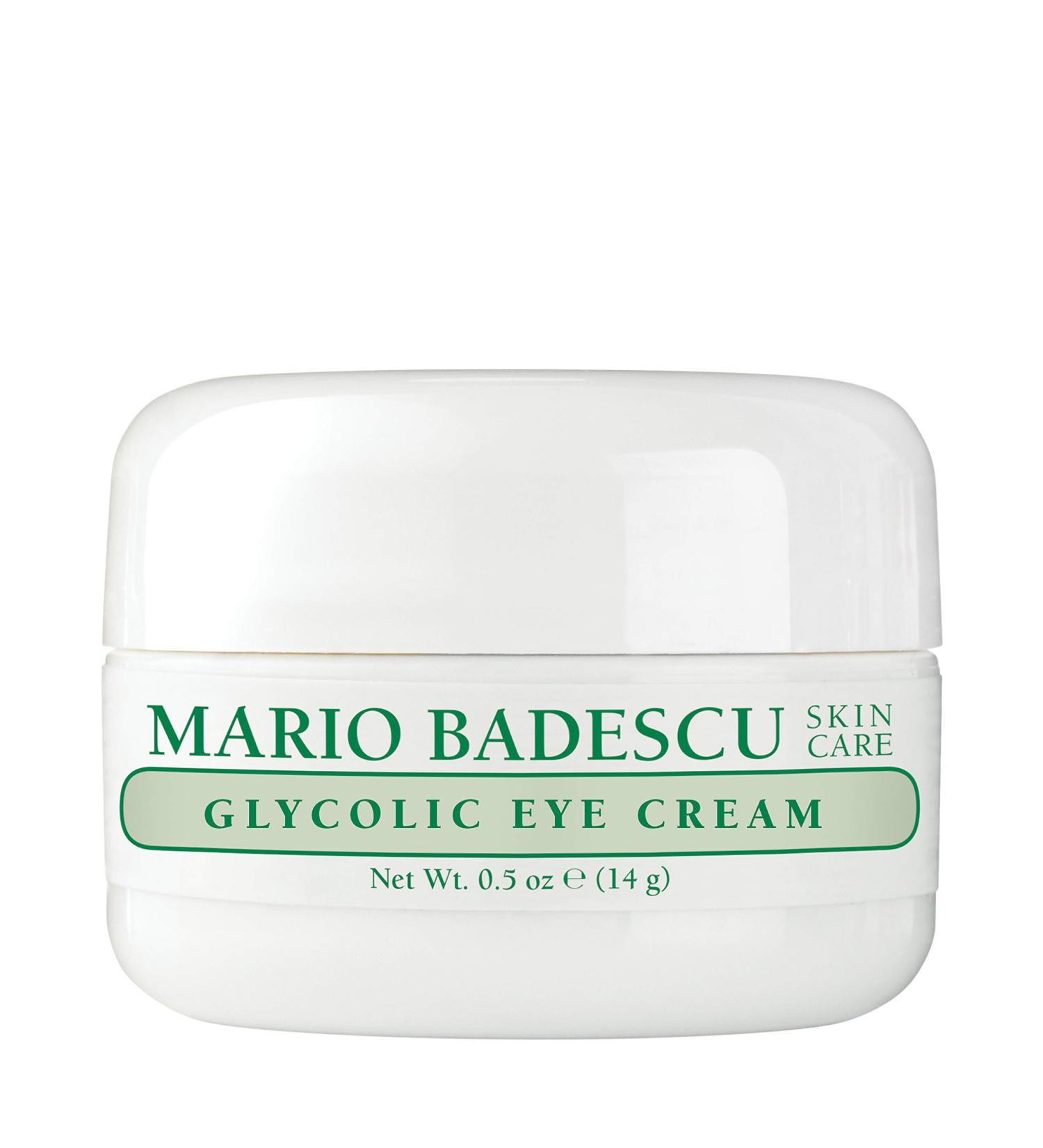 Mario Badescu Glycolic Eye Cream - Anti Aging Overnight Moisturizer with Vitamin E & AHA - 0.5 oz - For Fine Lines & Wrinkles - For Combination/Dry Skin - Buy Online on GoSupps.com