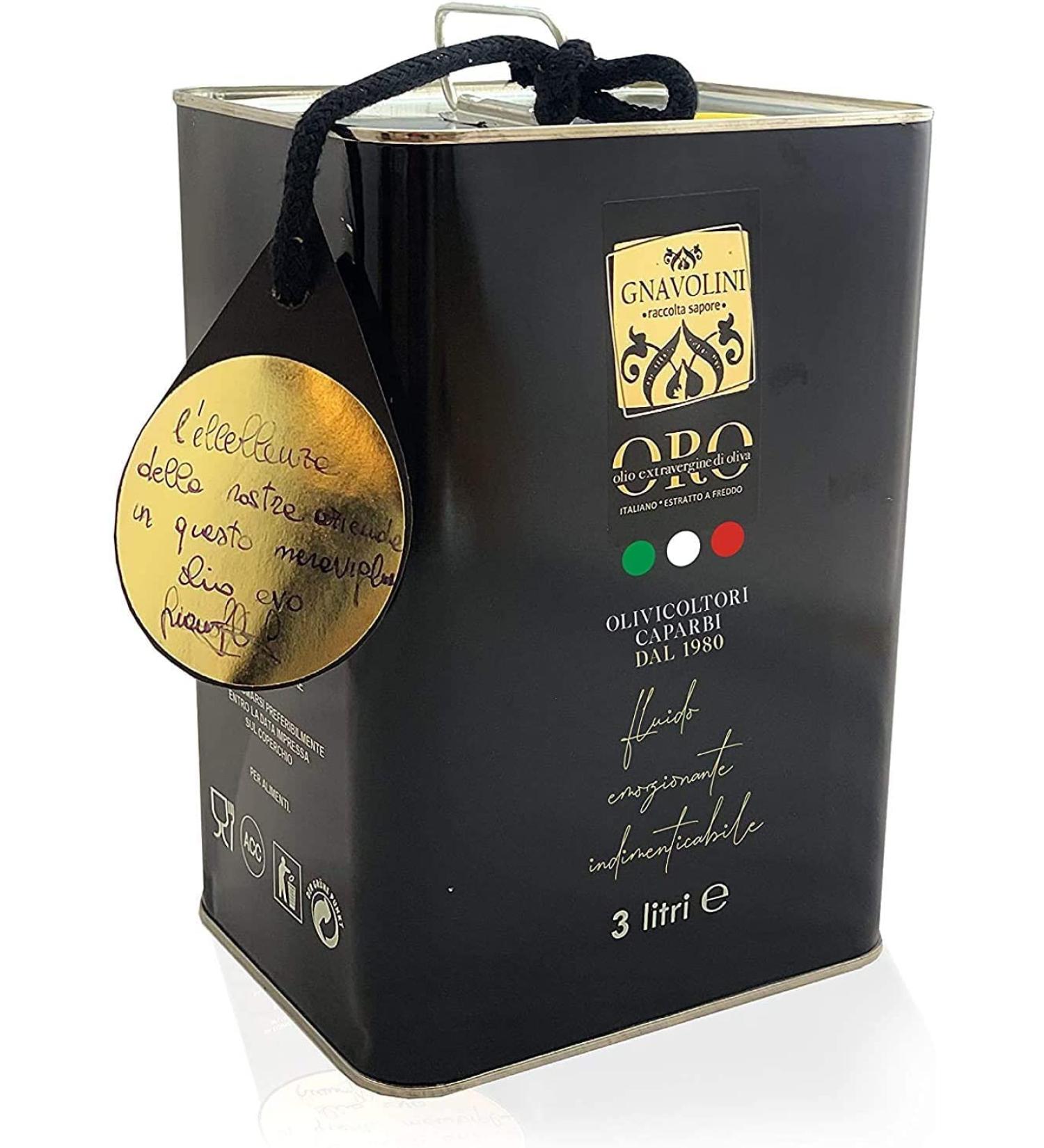 Premium Native Olive Oil Extra 100% Italian - Cold Pressed 3L Canister | Ideal for Culinary Excellence - Buy Online on GoSupps.com