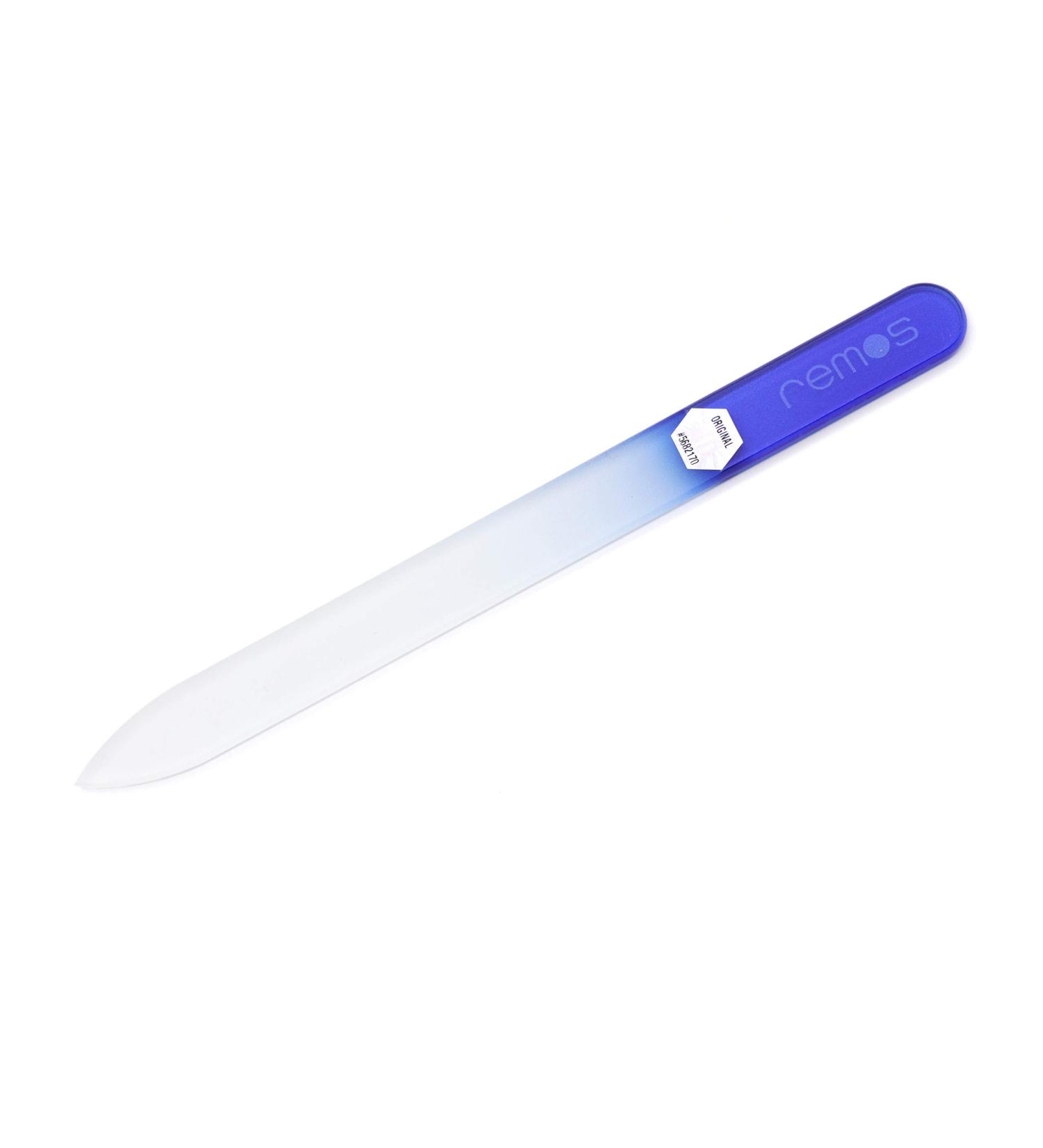 REMOS Tempered Glass Nail File - Double-Sided Dark Blue | Professional Quality - Buy Online on GoSupps.com