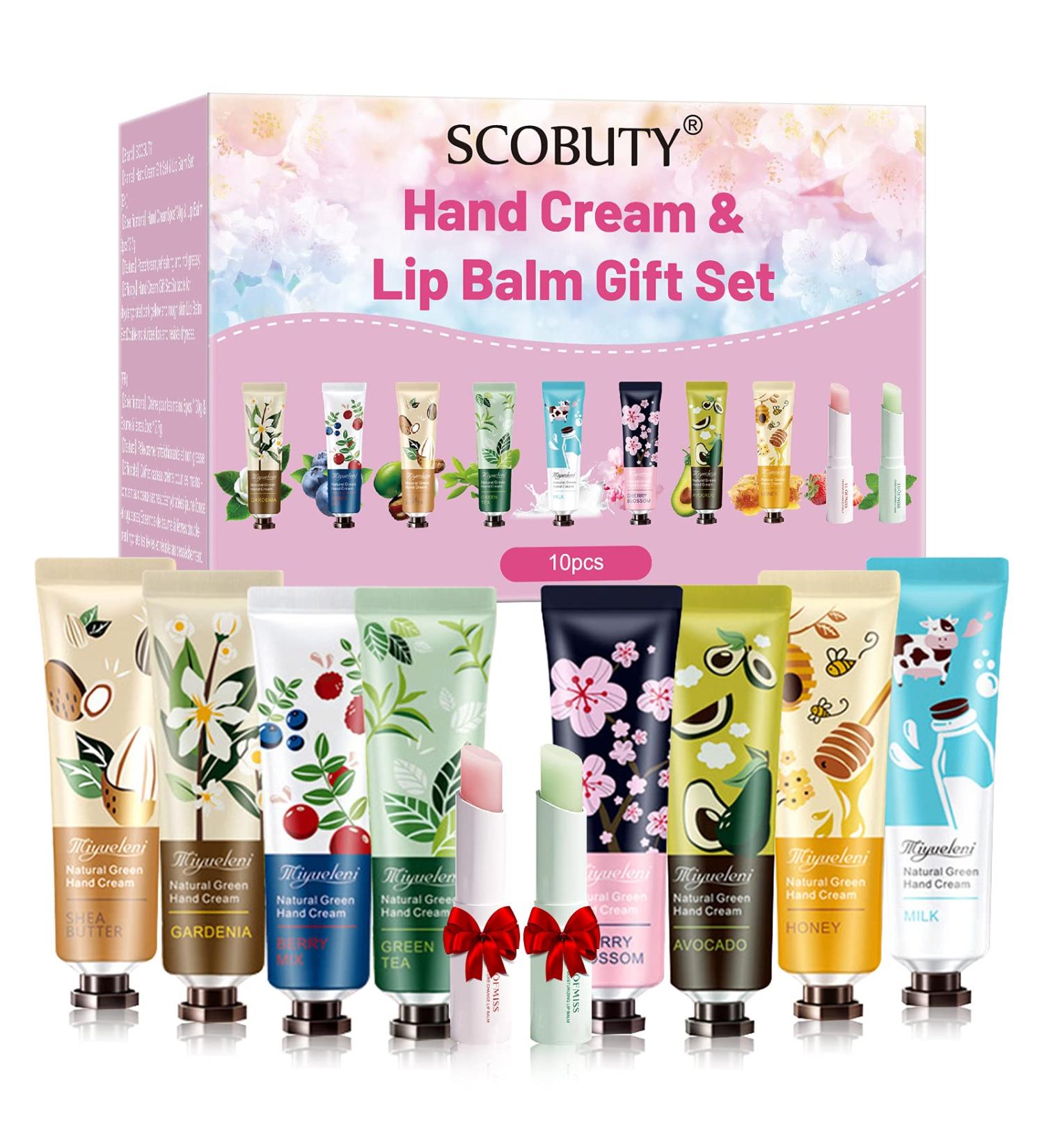 Hand Cream Gift Set Hand Cream Hand Cream for Women Hydrating Hand Moisturizer Moisturizing Hand Care Cream with Flower Essence Travel Size Gift for Christmas - Buy Online on GoSupps.com