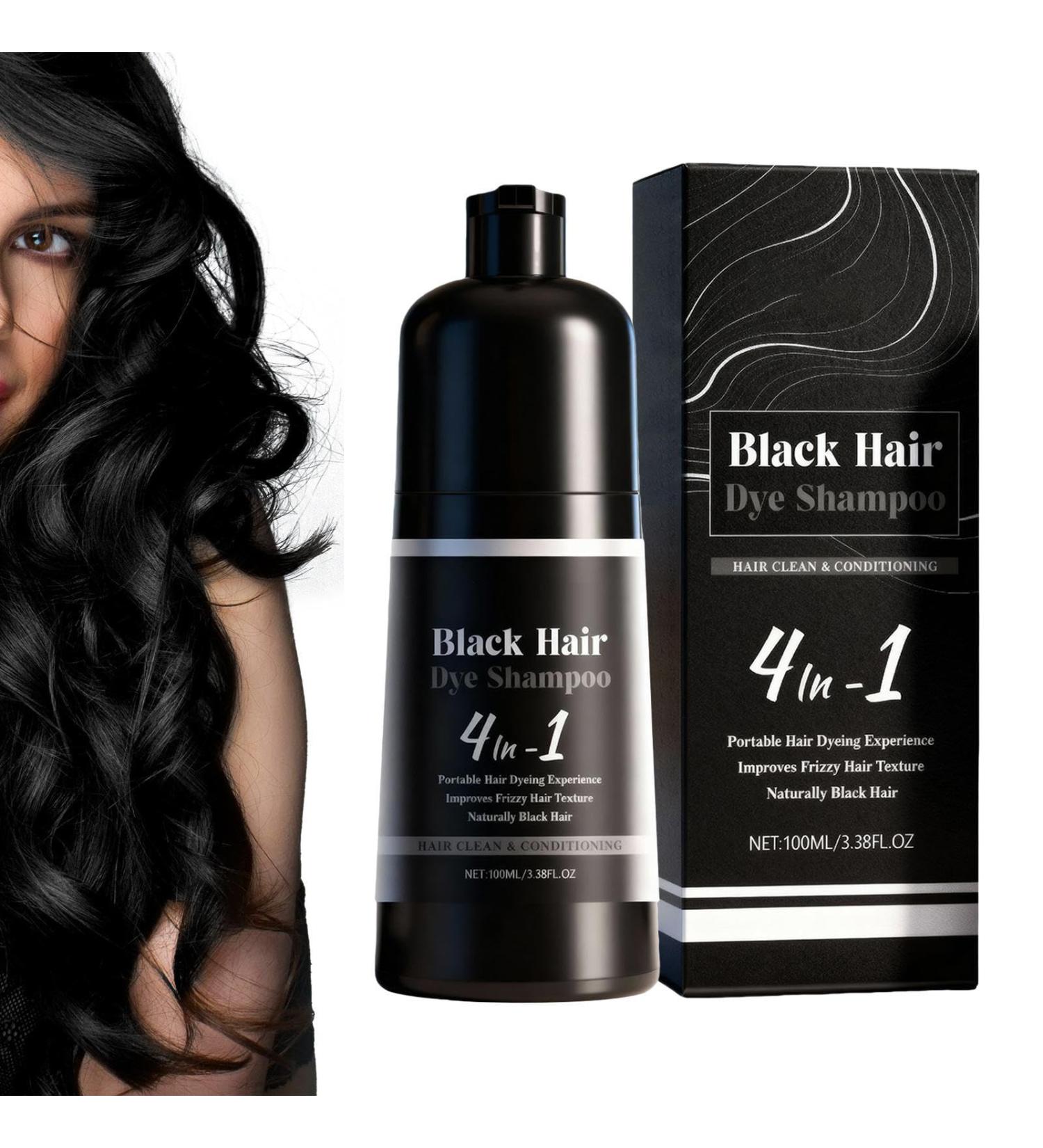 Lexsyn GDS Black Hair Dye Shampoo Korea 3in1 Polar Hair Shampoo for Men and Women Men Color Changing Conditioner for Lovers Family Friends Grandmother Grandfather - Buy Online on GoSupps.com
