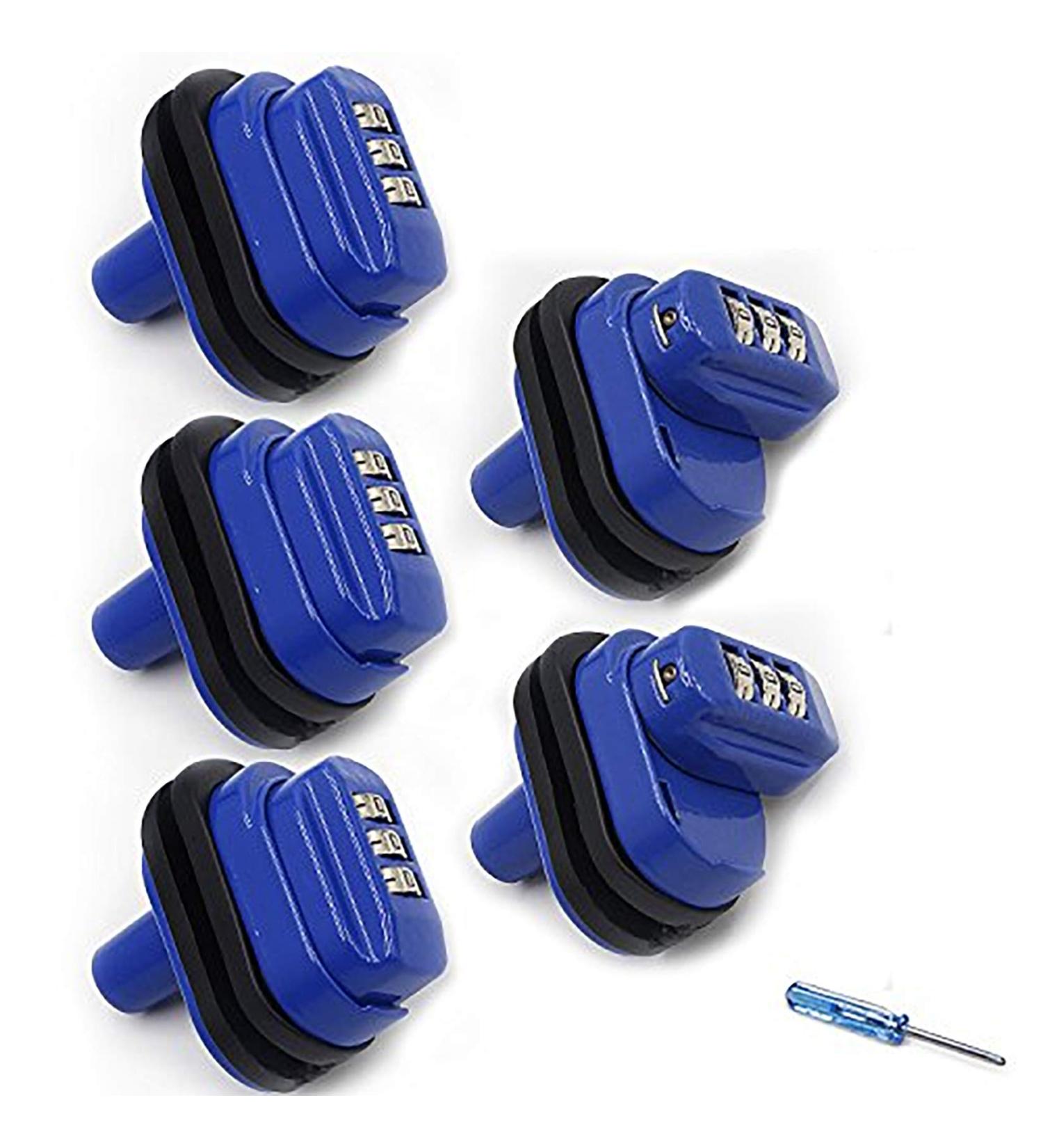 RioRand Trigger Lock 3-Digit Combination Gun Lock Set - Blue (5PCS) | Gun Safety Accessories - Buy Online on GoSupps.com