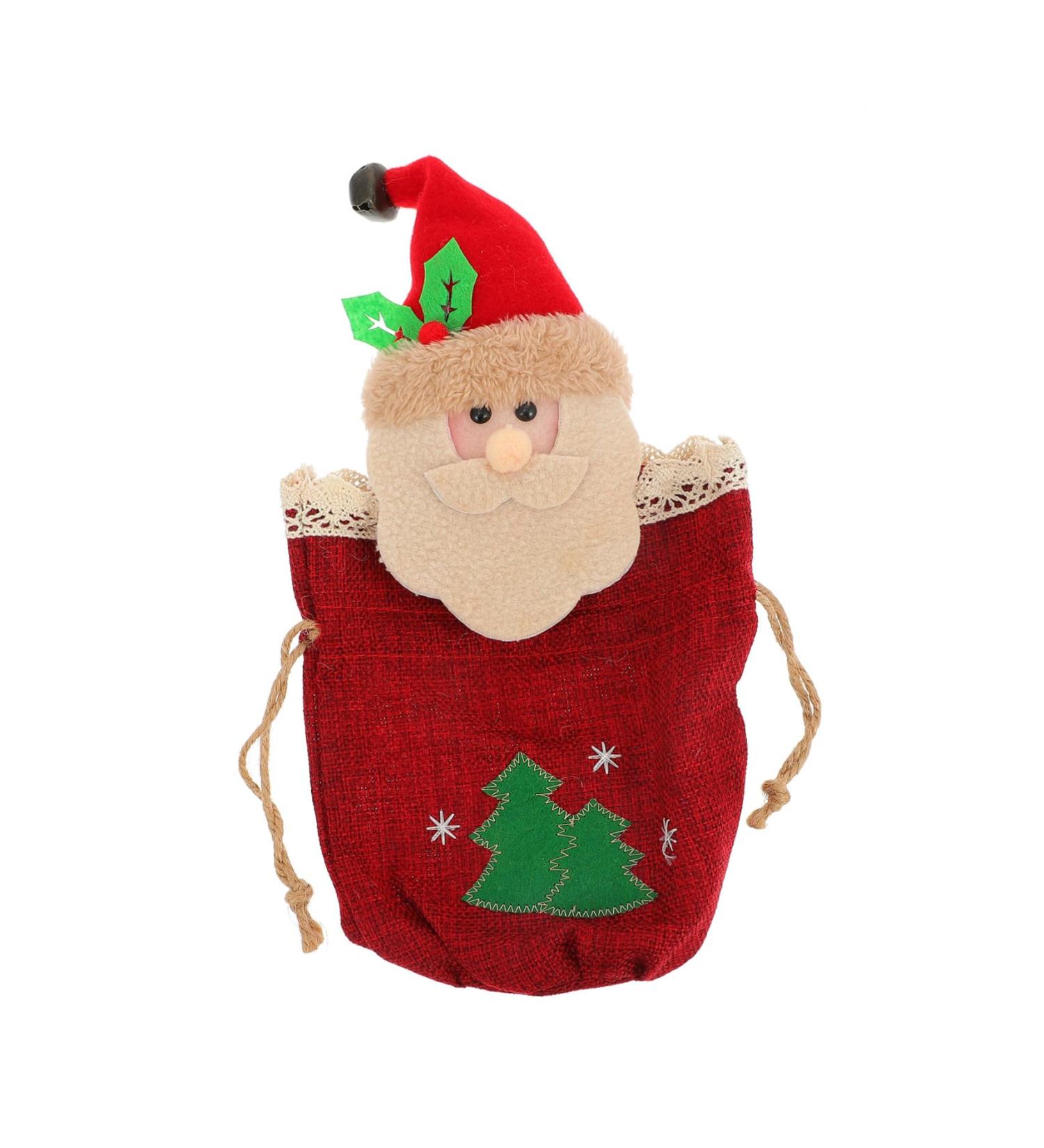 Healvian 1 Pc Christmas Candy Bag Kids Goodie Bags Christmas Cookie Bags Candy Wrapping Bags Storage Bags 1 count (Pack of 1) Red - Buy Online on GoSupps.com