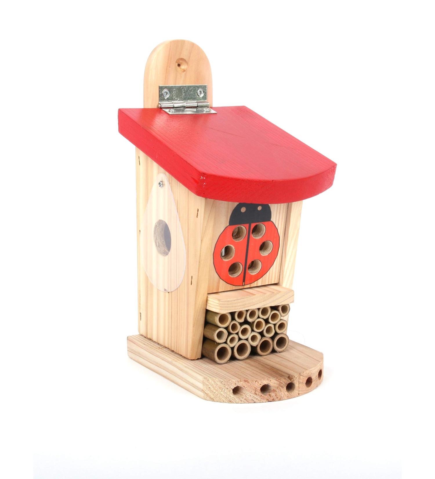 Wildlife World LBT4 Live Ladybird Lodge in Red/Brown - Natural Pest Control Solution - Buy Online on GoSupps.com