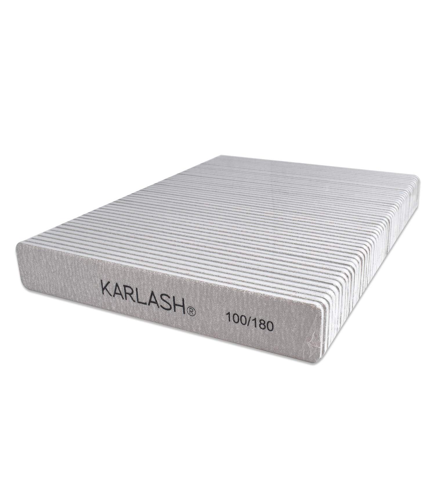 Karlash Professional Double Sided Emery Board Jumbo Zebra Nail File 100/180 50pc