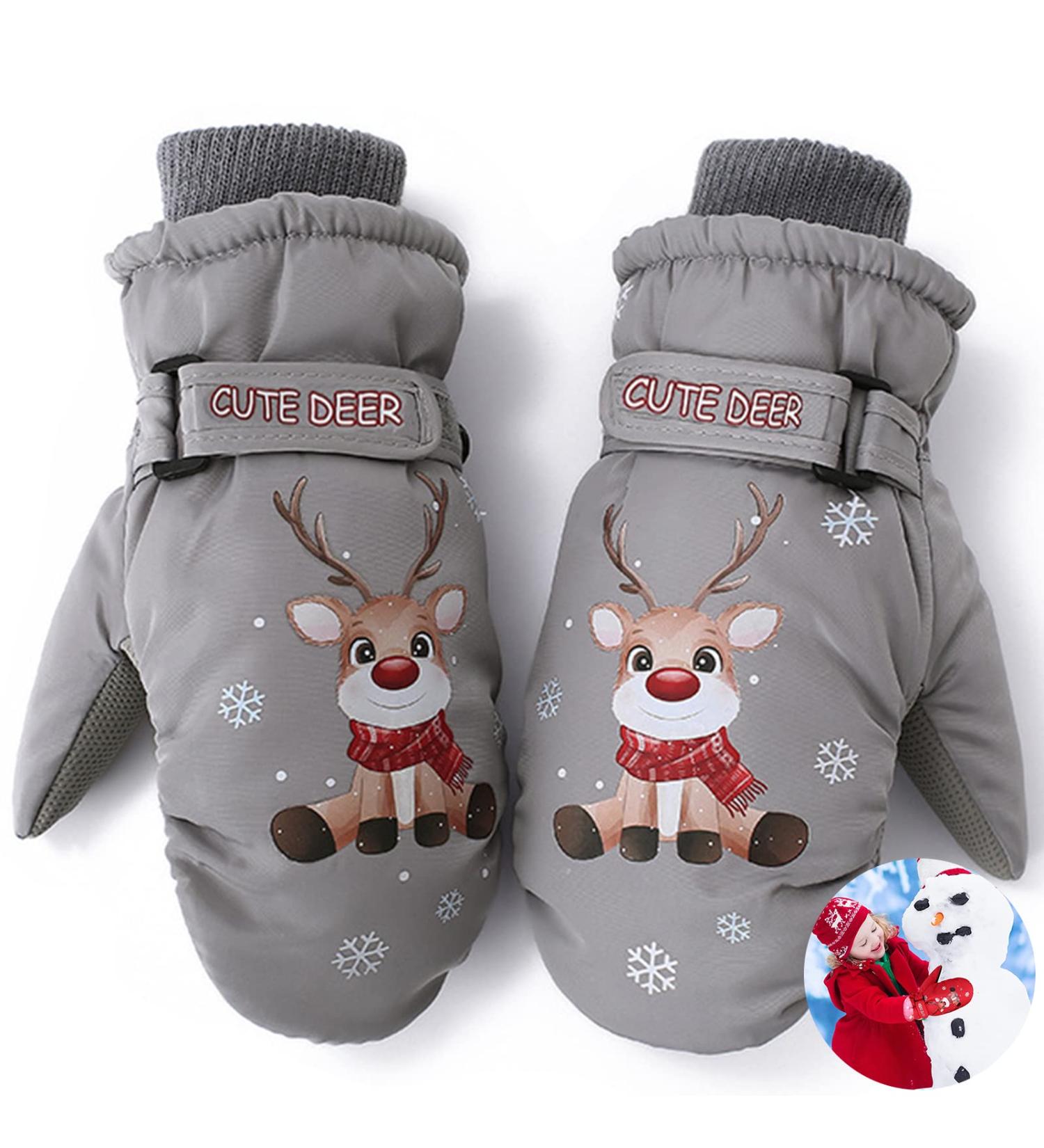 Children's Ski Gloves | Waterproof & Warm F ustling | Thermal Skating Gloves for Boys & Girls - Shop Internationally! - Buy Online on GoSupps.com