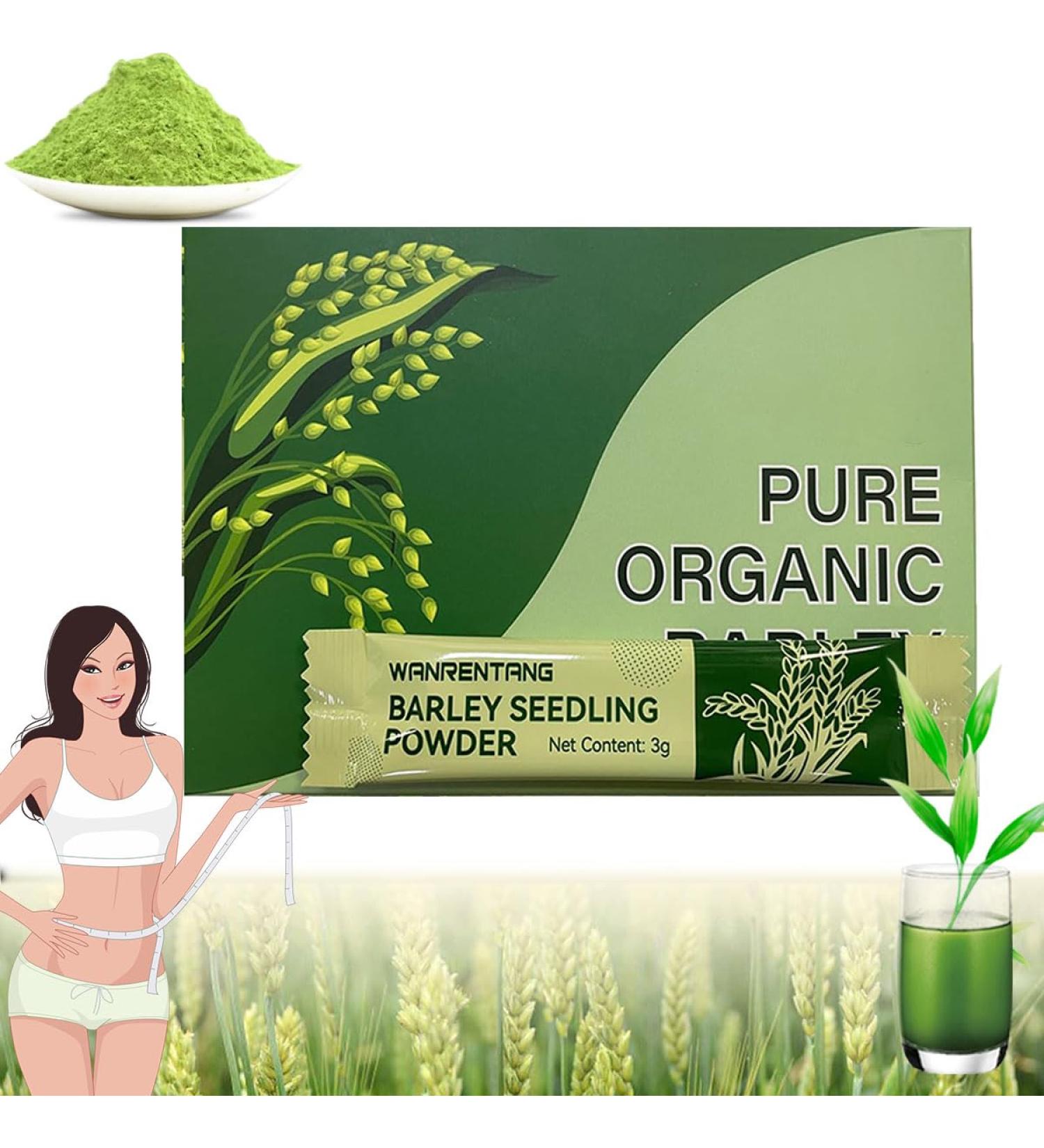 Naveta Pure Organic Barley Grass Powder - Barley Grass Juice Powder - Naveta Barley Grass Powder Organic for Women and Men Vegan Friendly (1 box) - Buy Online on GoSupps.com