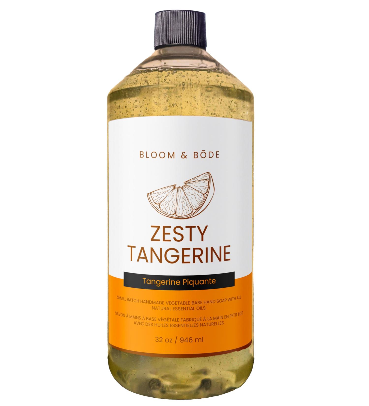 Liquid Hand Soap Refill - Zesty Tangerine Scent | 32oz | Essential Oils | International Shipping - Buy Online on GoSupps.com