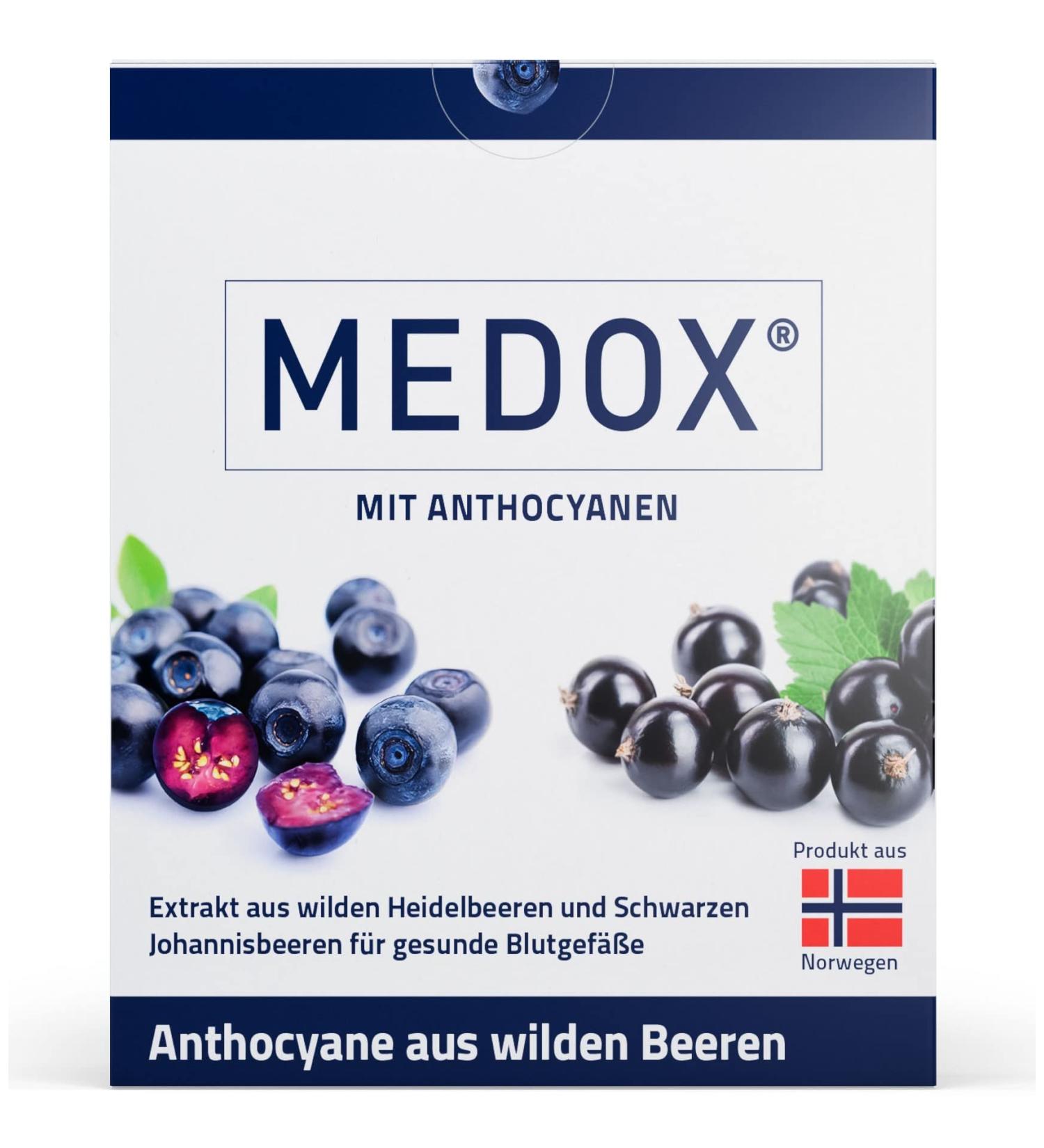 MEDOX Classic Herbal Dietary Supplement | High Anthocyanin Content per Capsule - Shop Internationally - Buy Online on GoSupps.com