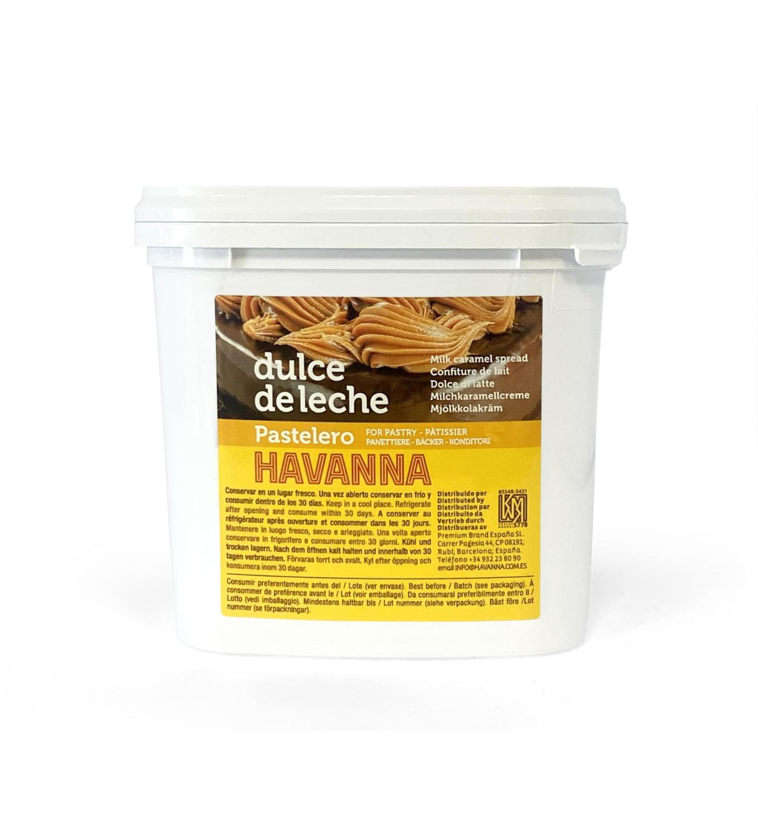 Havanna Dulce de Leche P tissier | Sans Gluten | Sans Colorants ni Ar mes Artificiels | Produit Gourmet | Seau de 1 kg - Buy Online on GoSupps.com