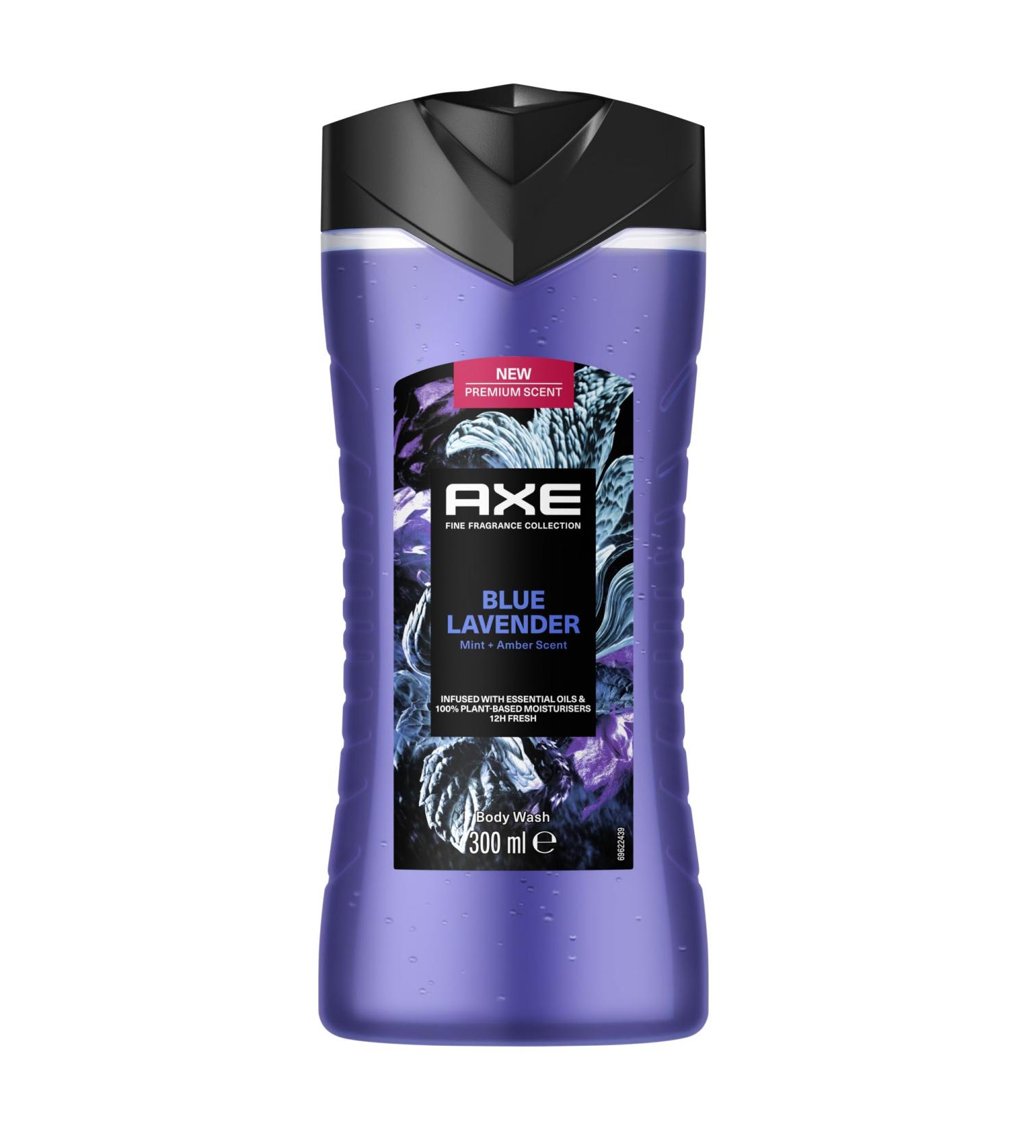 AXE Blue Lavender Shower Gel - 300ml Premium Body Wash for 12h Long-Lasting Freshness | Fine Fragrance Collection - Buy Online on GoSupps.com