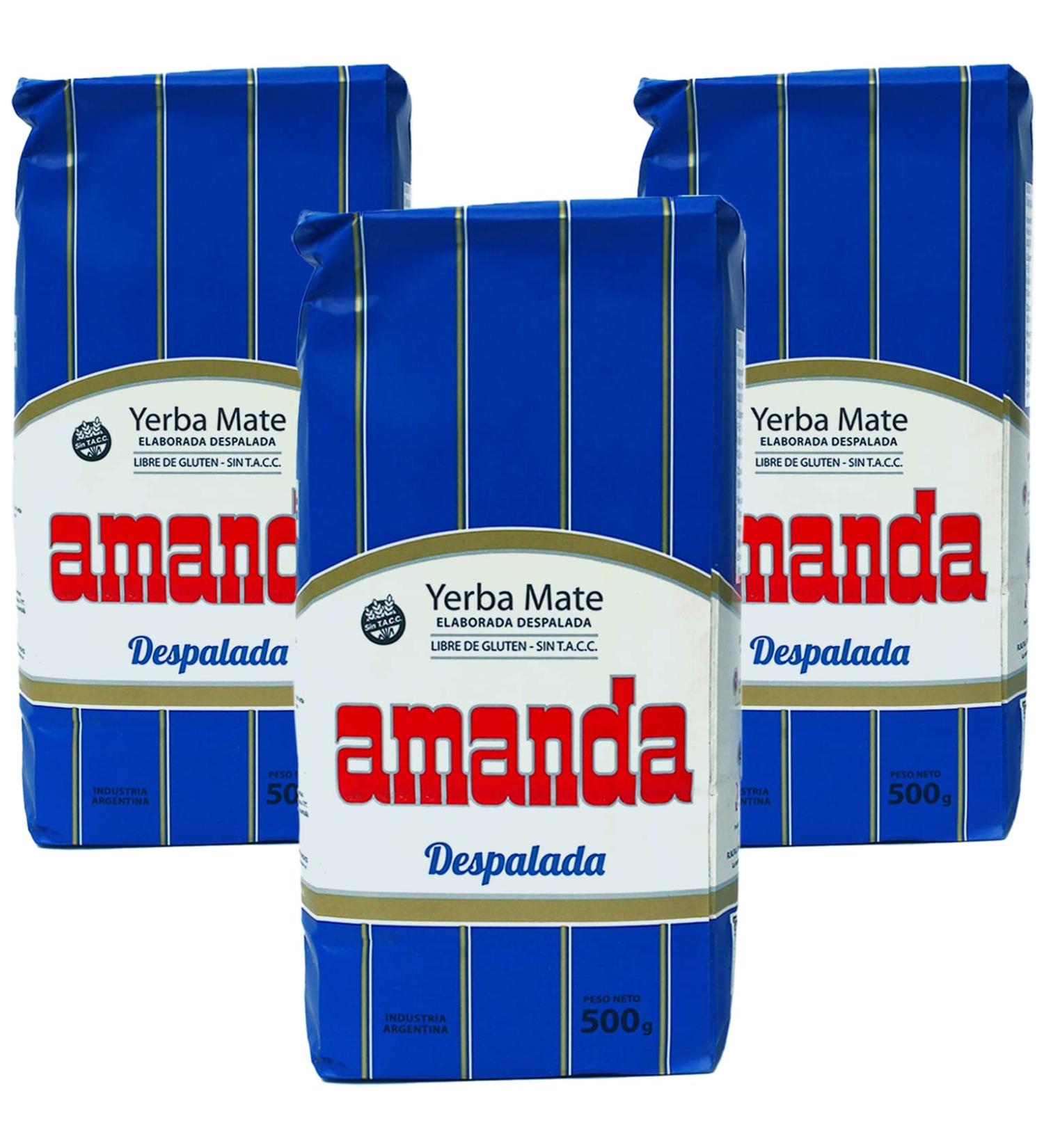 Amanda Yerba Mate Tea Despelada 1.5kg | Authentic Argentine Detox & Energy Drink - Buy Online on GoSupps.com