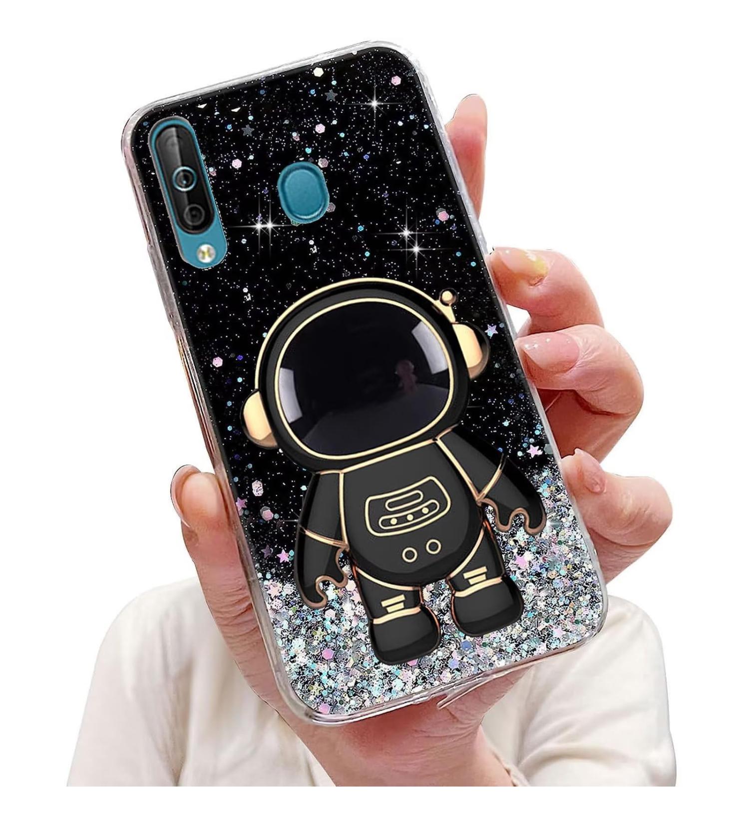 Buy Tivenfezk Nadoli Astronaut Hidden Stand Shell for Samsung Galaxy A40 - Glitter Bling Soft Silicone Protective Cover - Buy Online on GoSupps.com