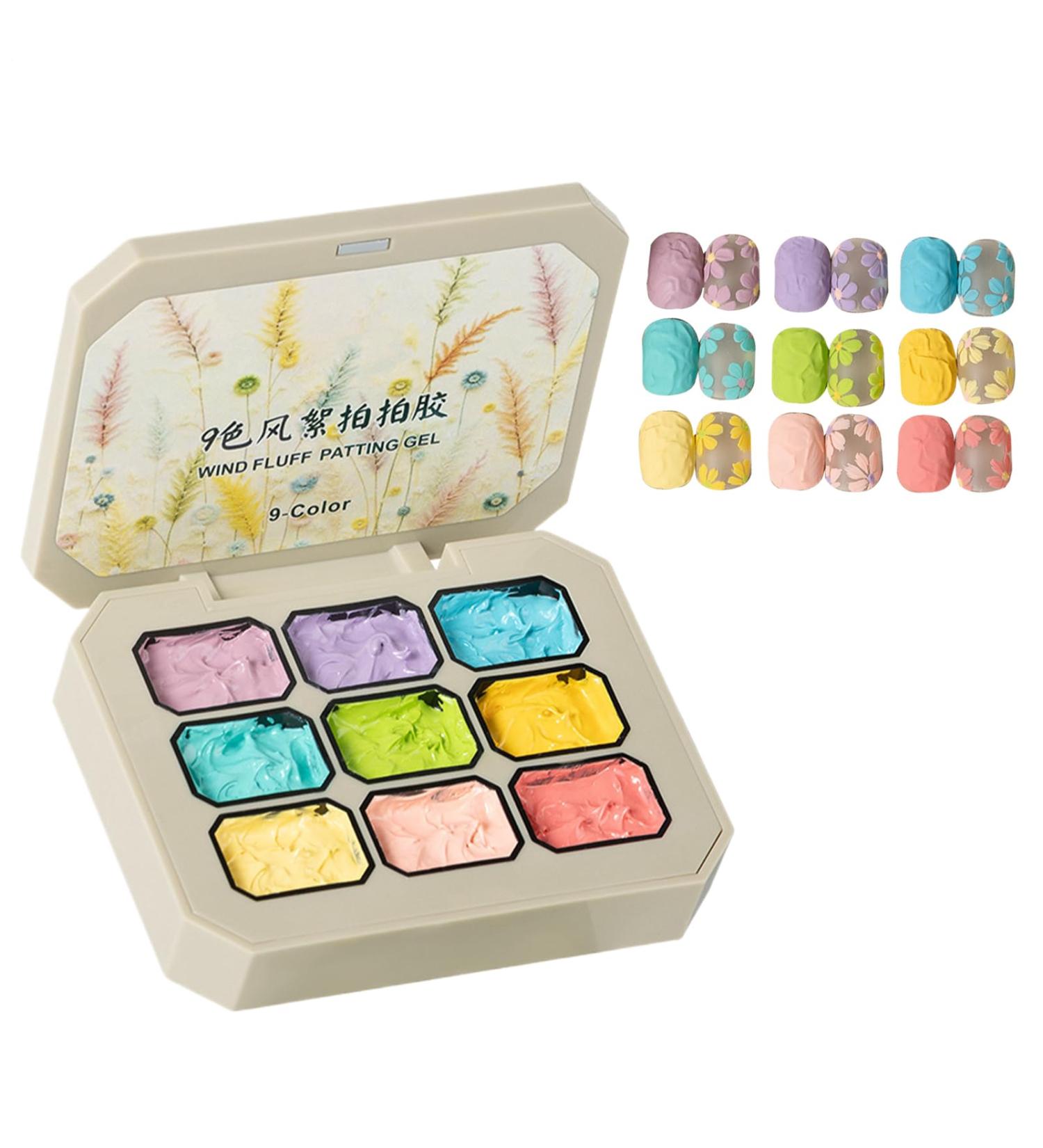  G n rique Gradient Gel Nail Rust - Rainbow Solid Color Beauty Set Patting Gel Kit | Creative decoration with sponge pat application ideal for women and girls at home for DIY parties - Buy Online on GoSupps.com