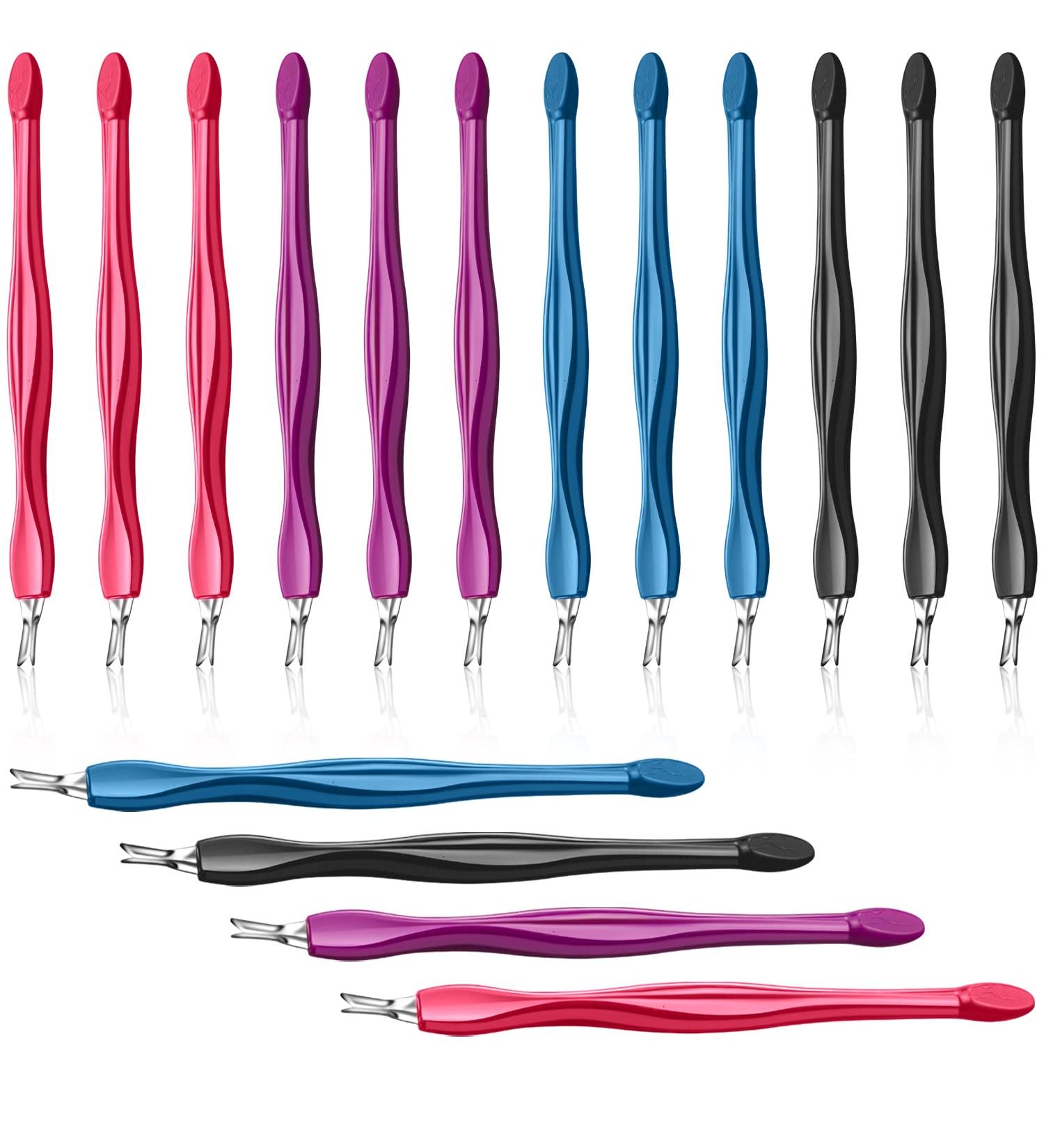 Cuticle Trimmer Professional Cuticle Pusher V Shaped Cuticle Remover Manicure Dead Skin Removal Tool Toe Nail Care for Home and Nail Shop (12Pcs) - Buy Online on GoSupps.com