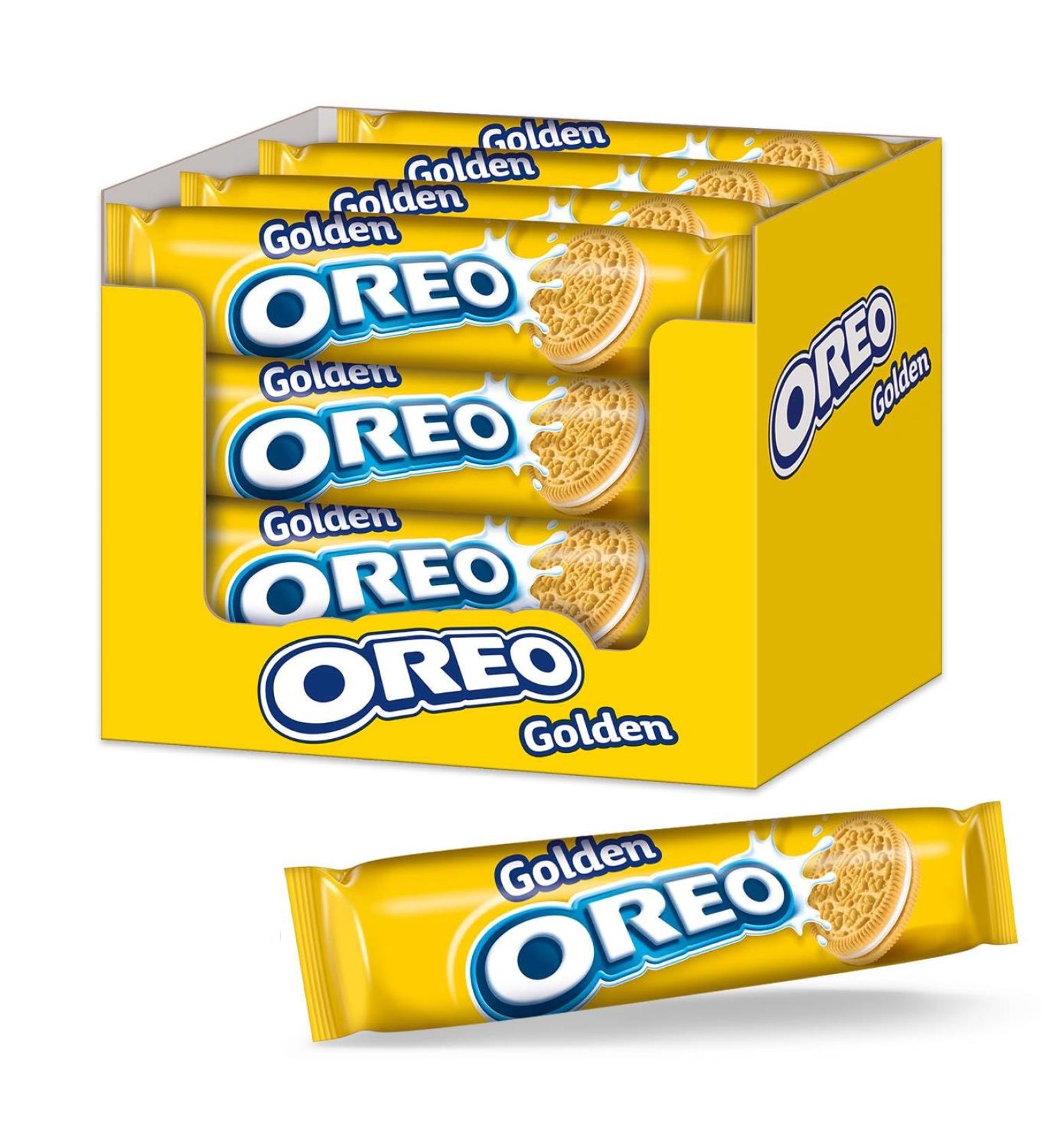OREO Golden 16x154g - Double Biscuit with Cream Filling | Buy Online - International Shipping Available - Buy Online on GoSupps.com