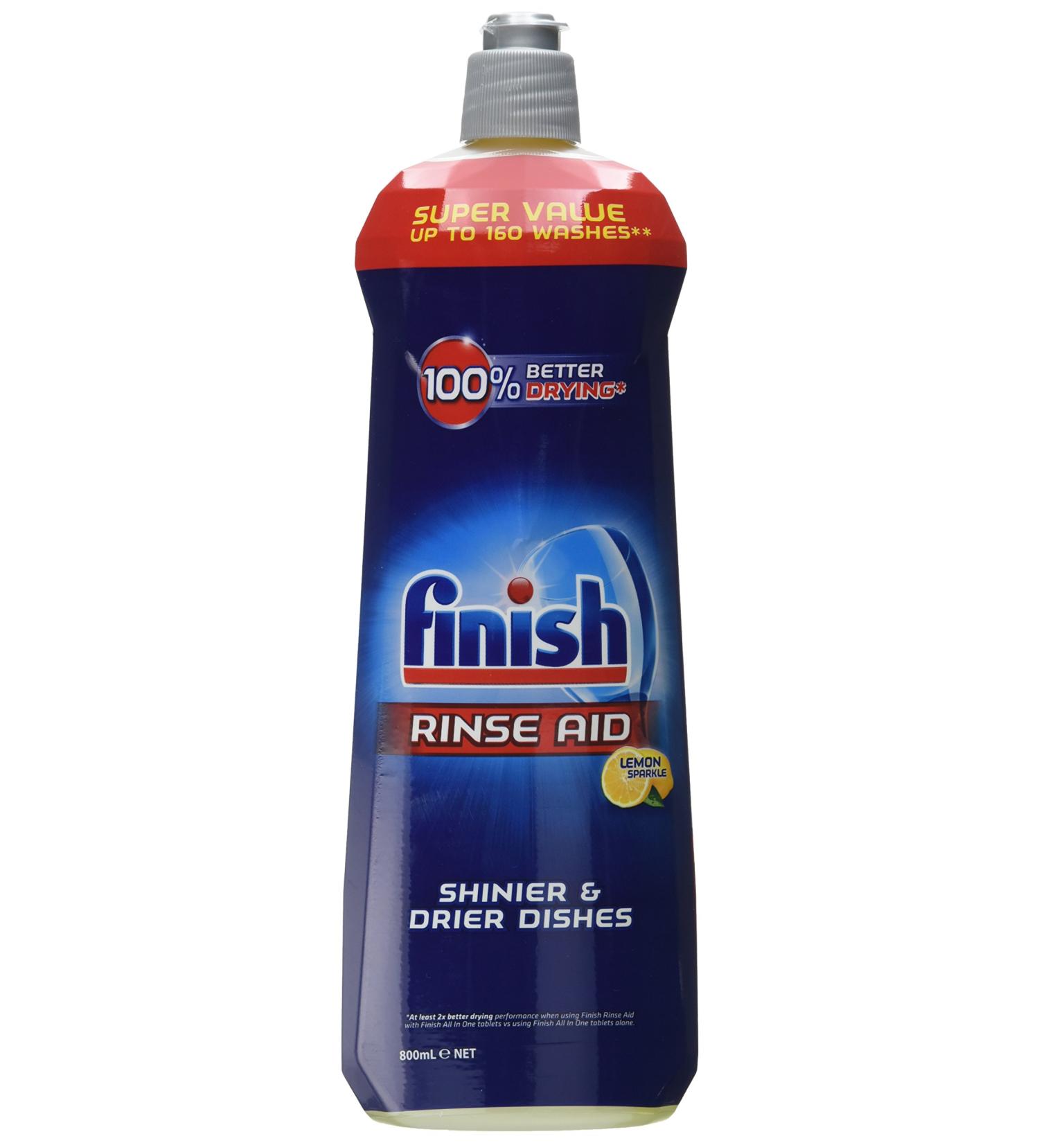 Finish Rinse Aid Lemon Sparkle 800ml - Shine and Protect Formula - Buy Online on GoSupps.com