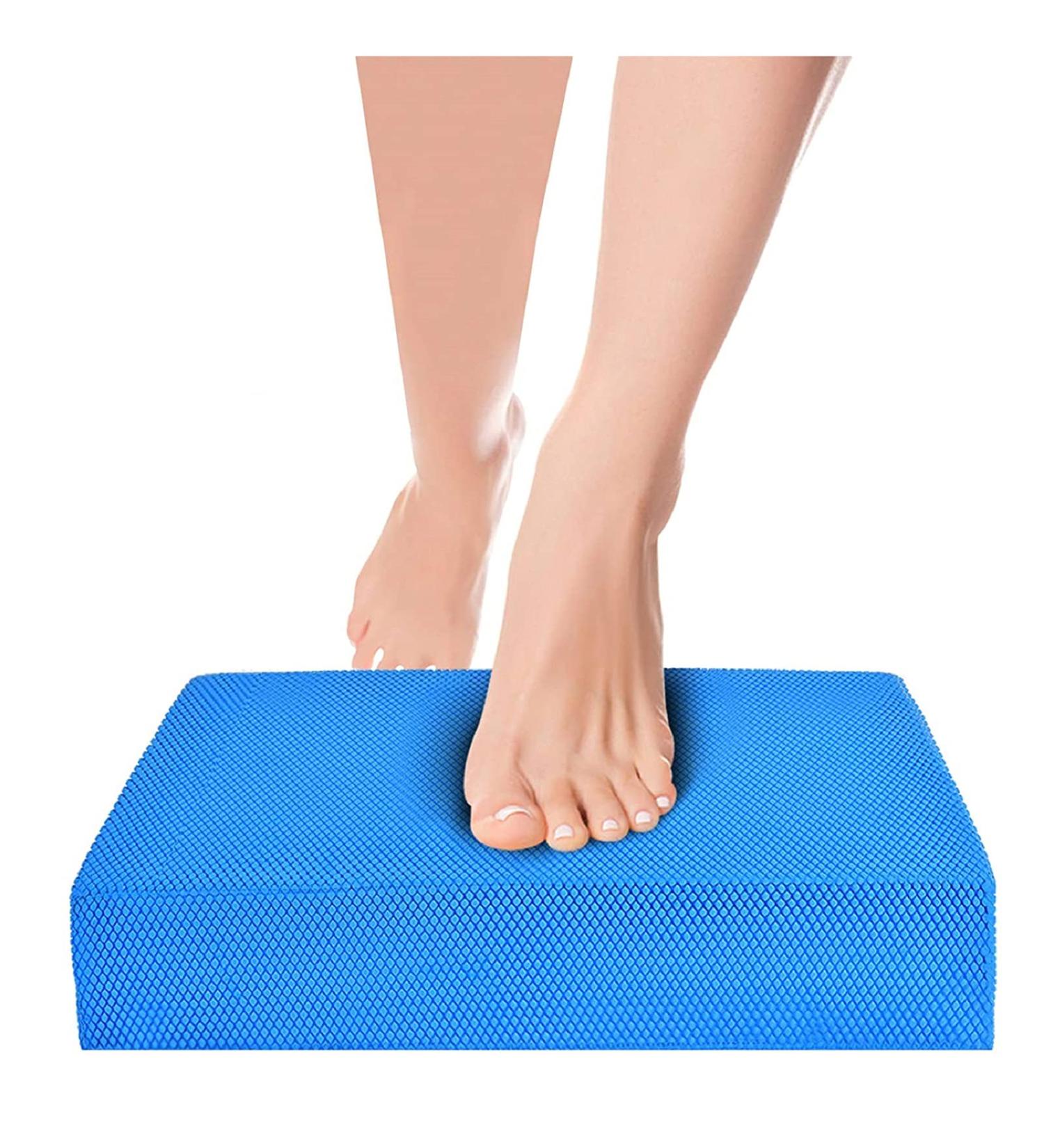 Balance Pad Small Foam Board for Physical Therapy and Yoga - Blue 12.2Lx9.1Wx2.4H inch - Buy Online on GoSupps.com