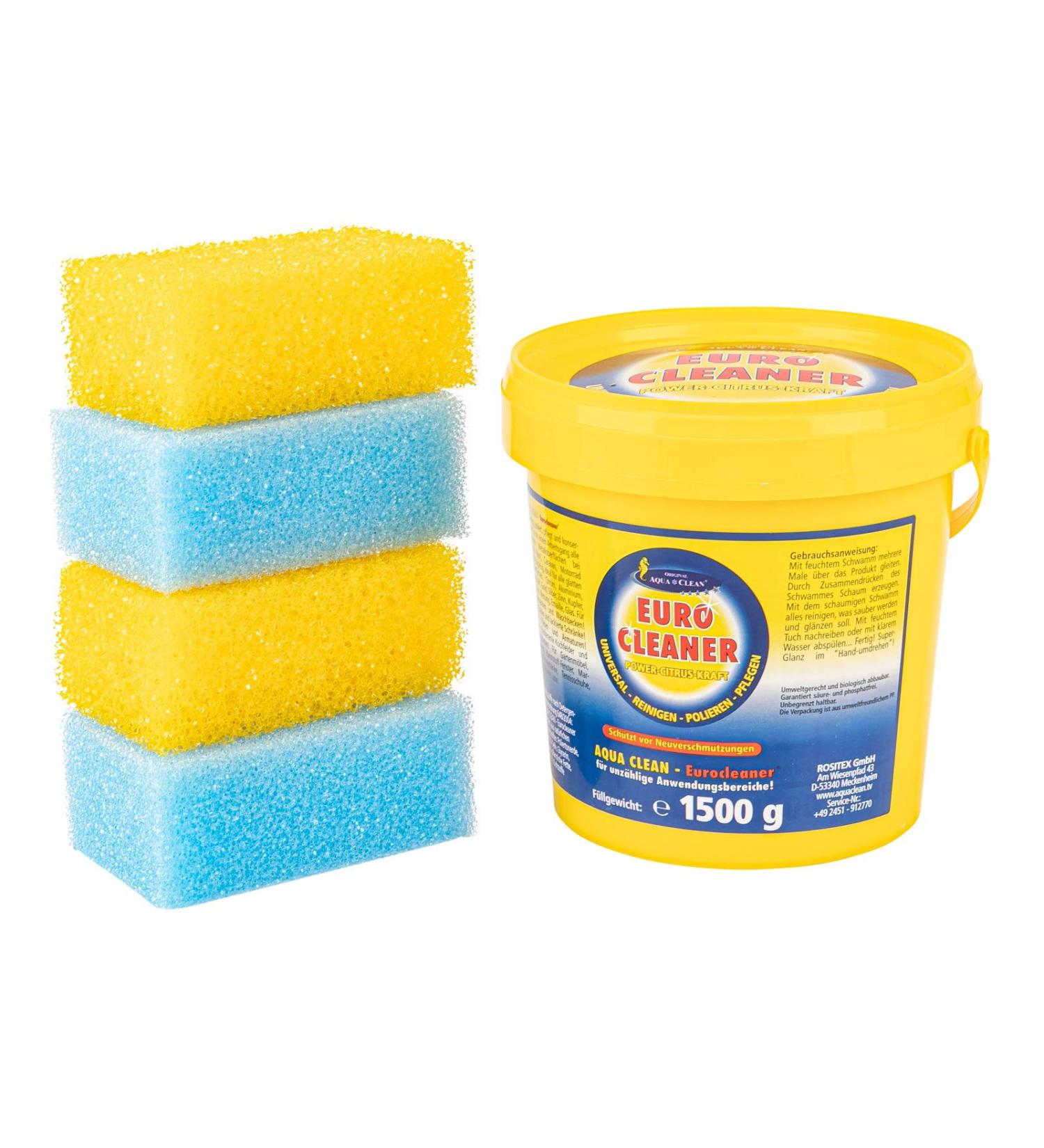 AQUA CLEAN Eurocleaner 1.5kg incl. 4 sponges