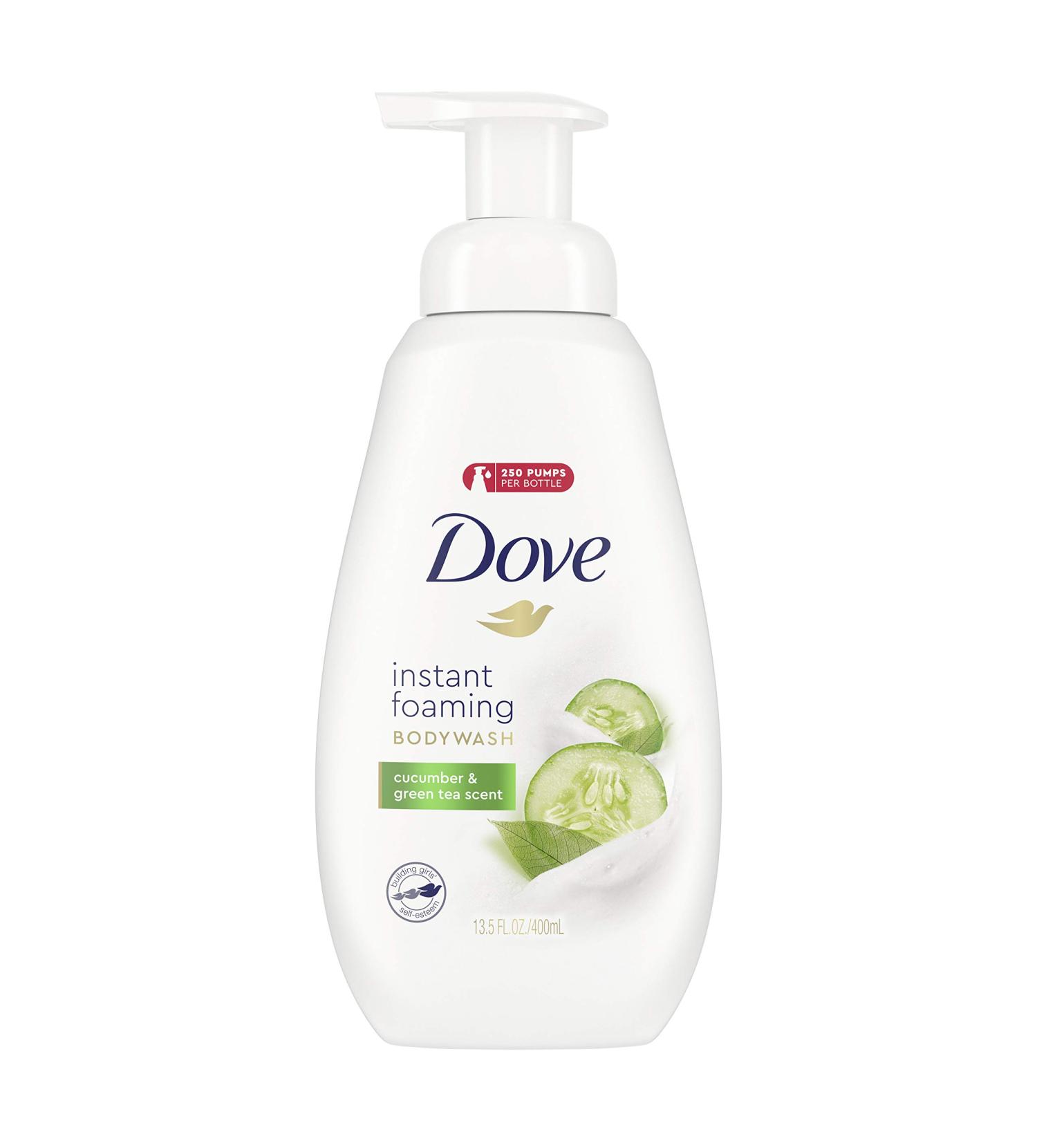 Dove Shower Foam Body Wash - Cucumber & Green Tea Scent 13.5 oz - Buy Online on GoSupps.com