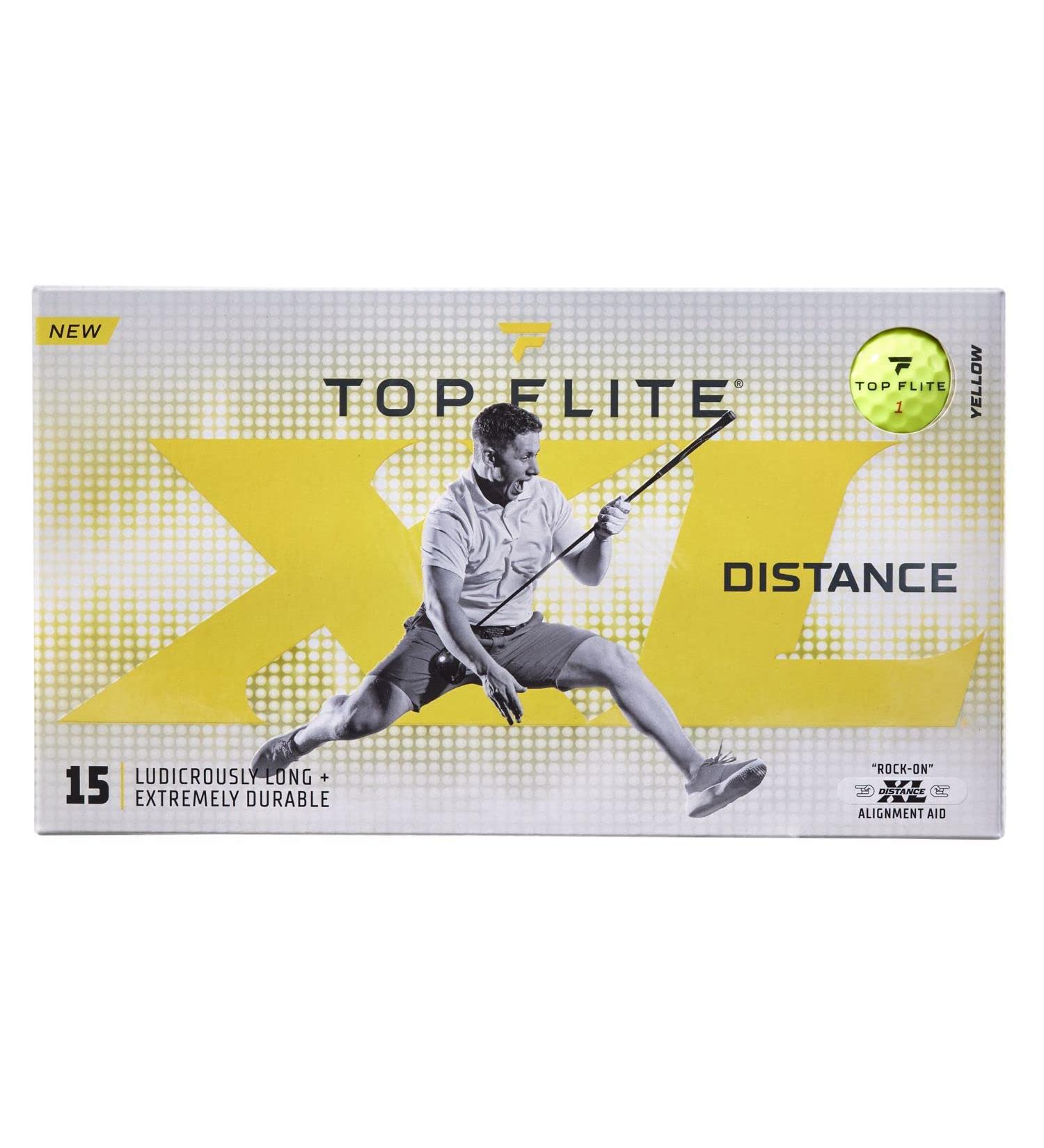 2022 XL Distance Golf Balls Yellow - 15 Pack | Ultimate Distance, Feel, and Durability - Buy Online on GoSupps.com