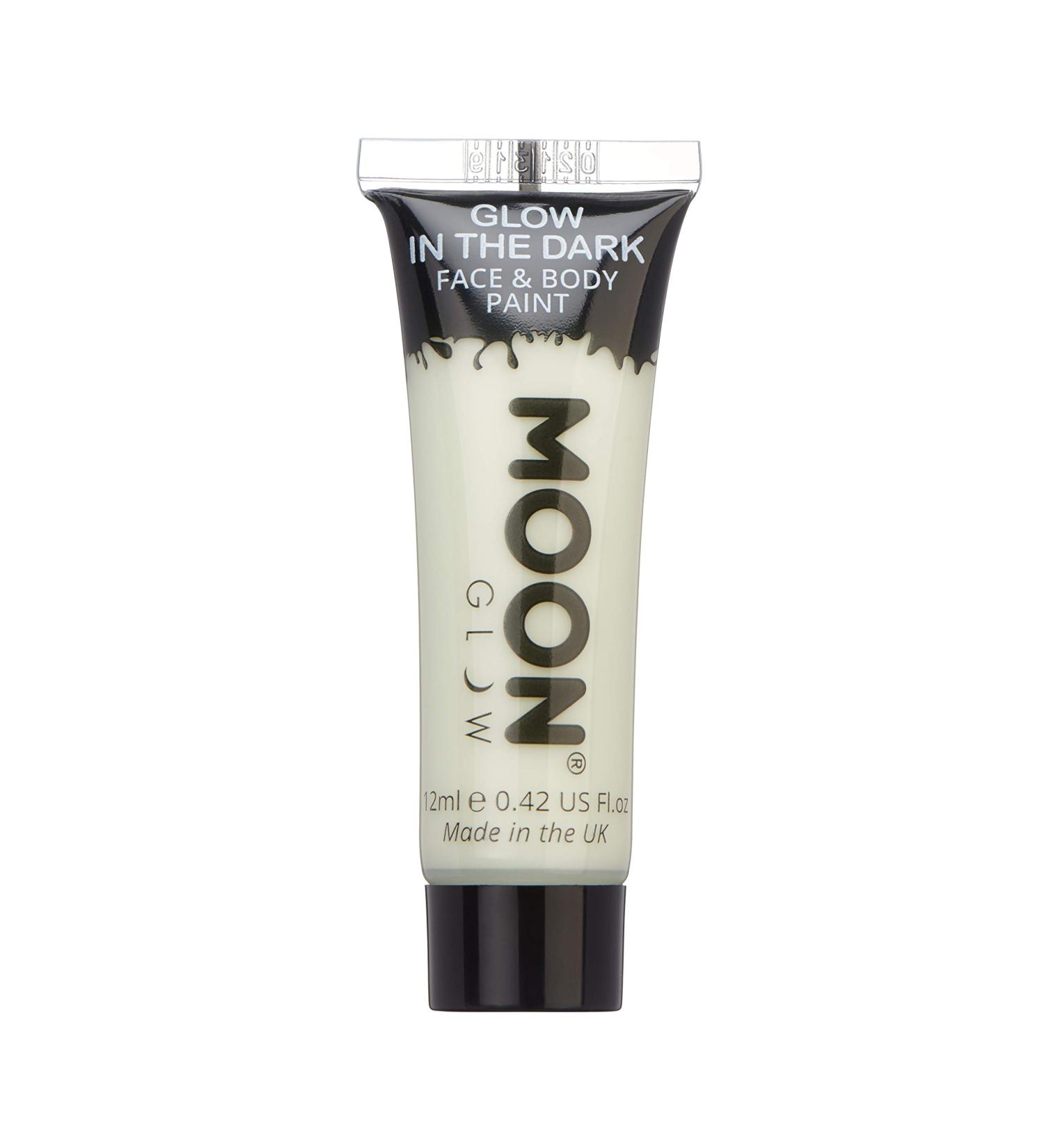 Moon Glow   Glow in the Dark Face & Body Paint - 0.42oz Invisible   Phosphorescent - Charge to Glow