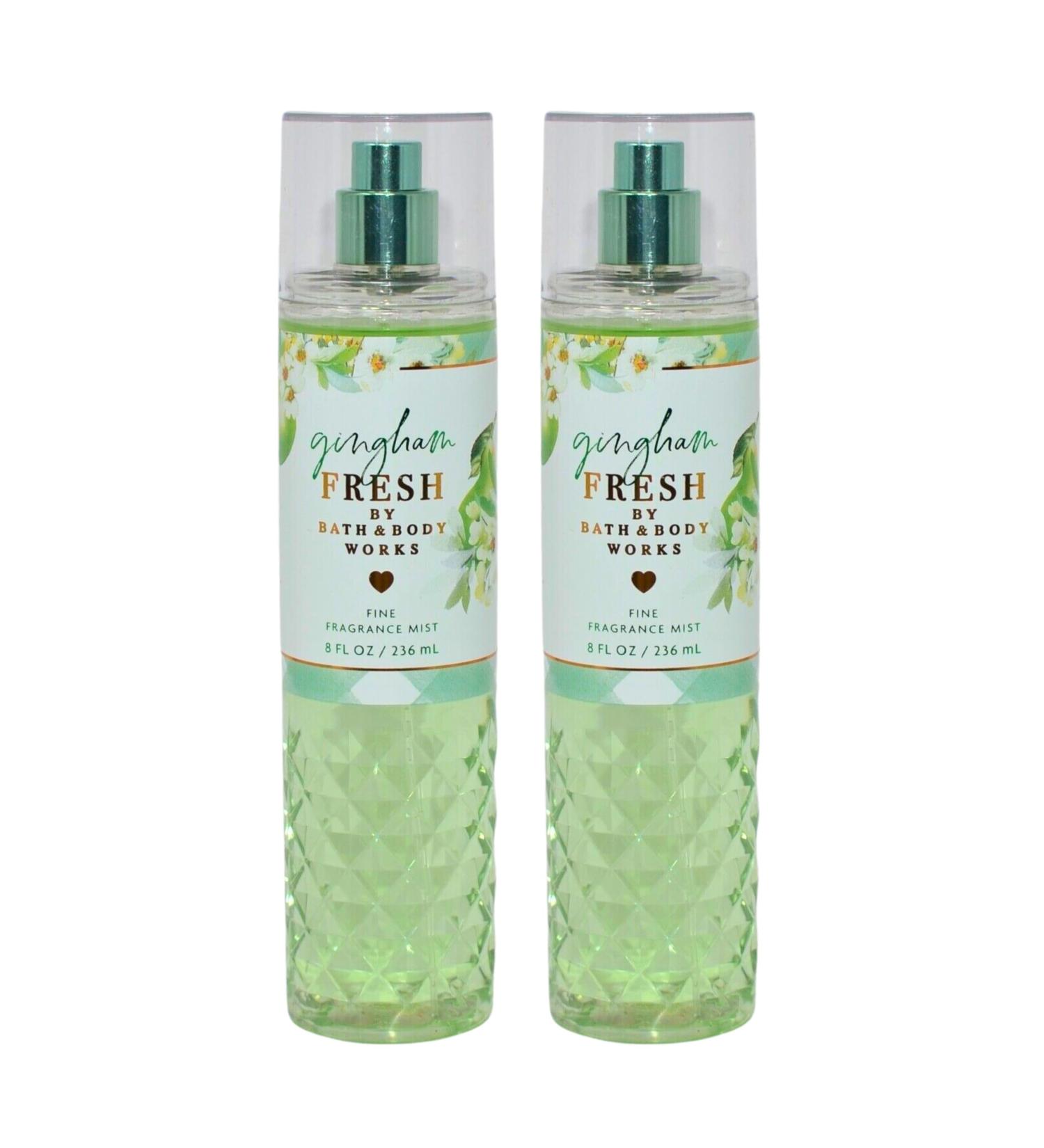 Bath & Body Works Fine Fragrance Mists Set of 2 8oz Each Bottle (Gingham Fresh)