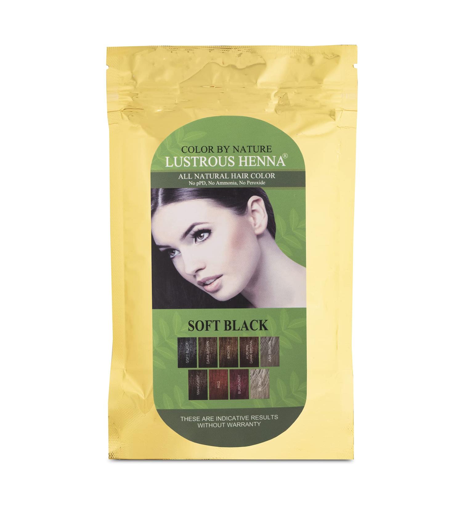 Soft Black Lustrous Henna - 100g | Natural Hair Color | International Shipping Available - Buy Online on GoSupps.com